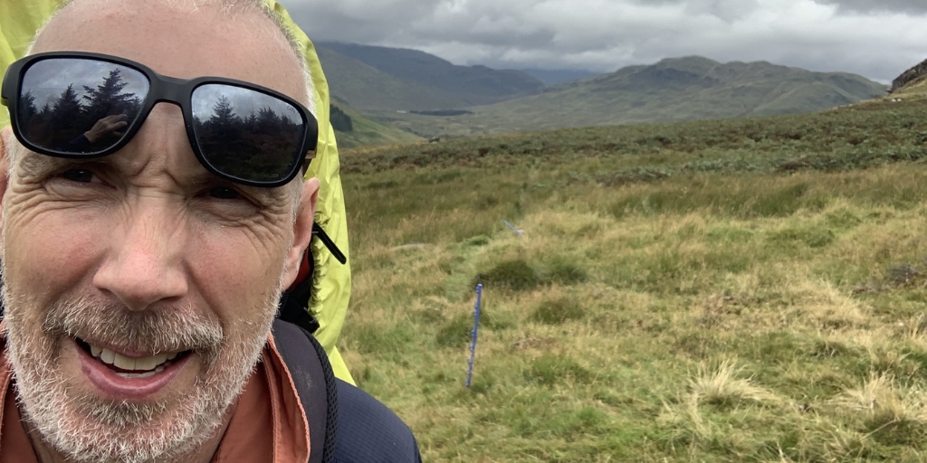 Face on selfie of Harry smiling to camera