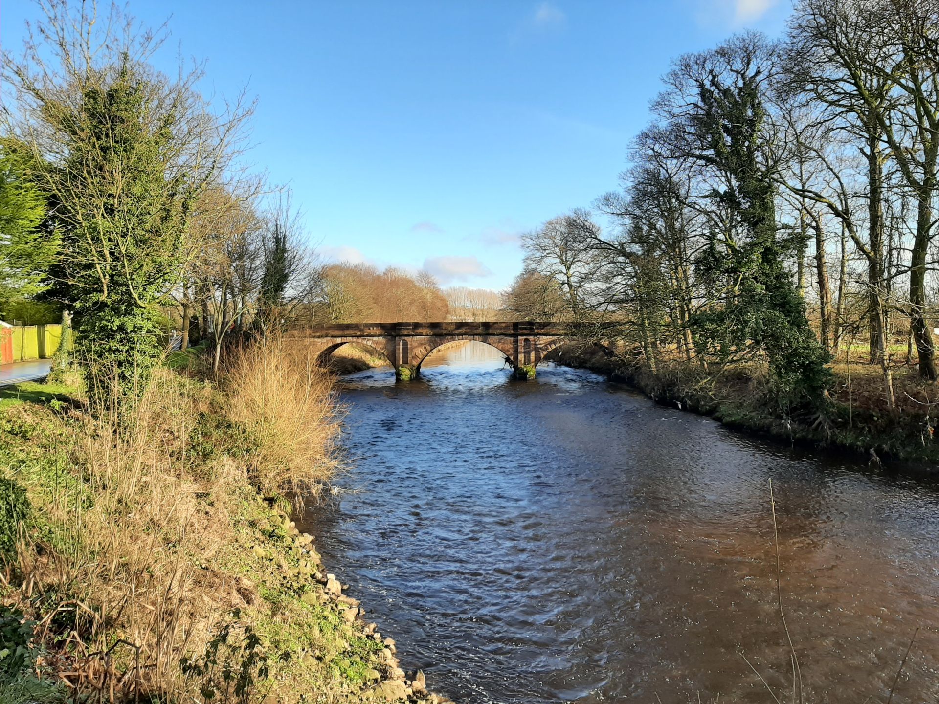 Cheadle Bridge over River Mersey