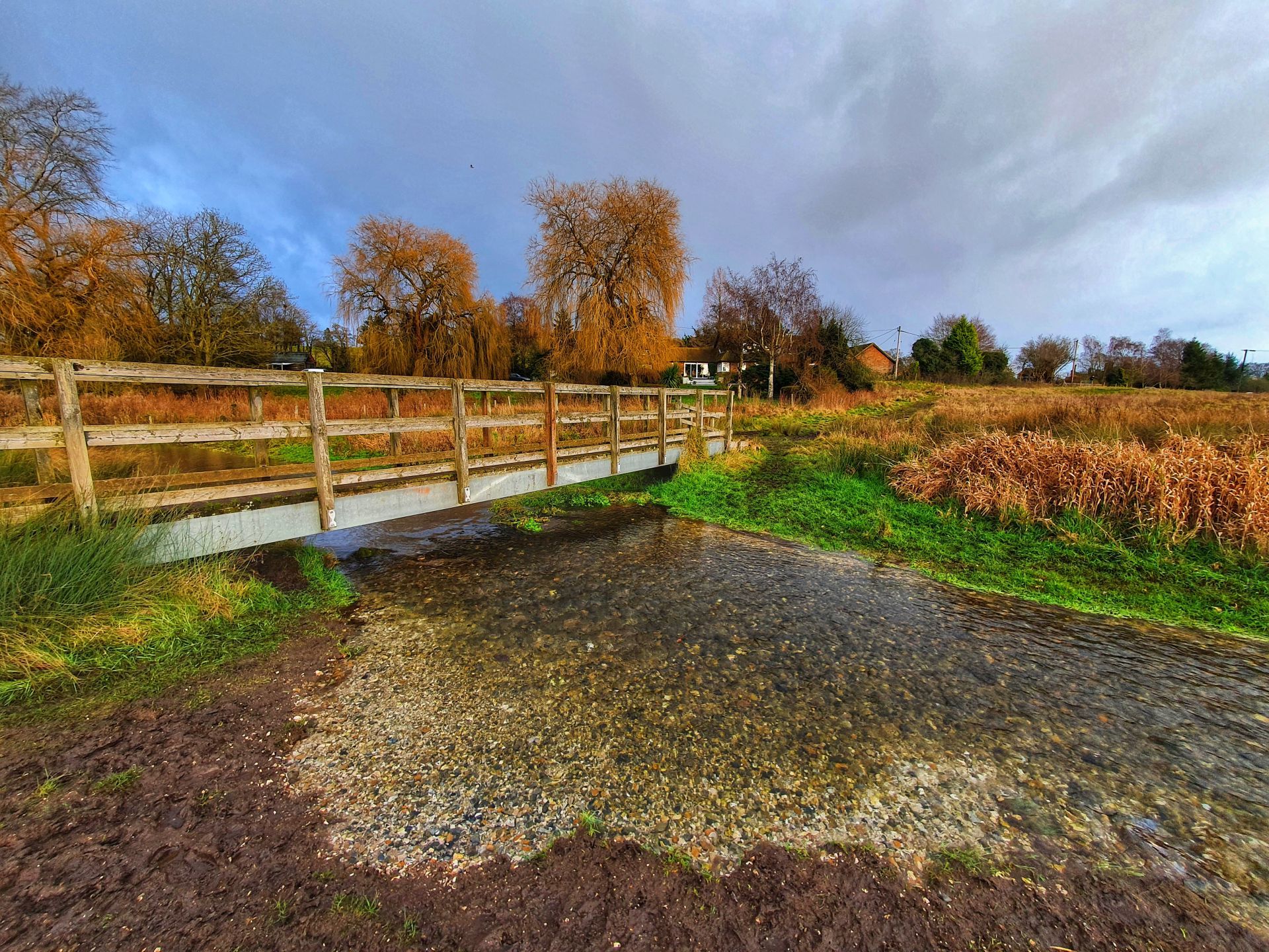 Picture of a bridge over a stream