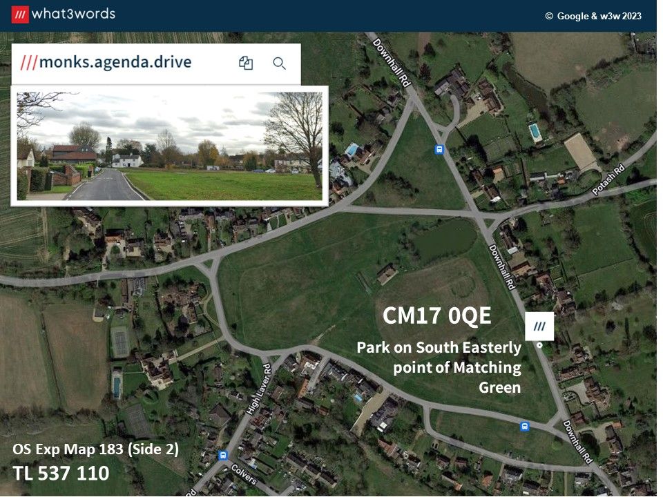 Start location details, Google/w3w