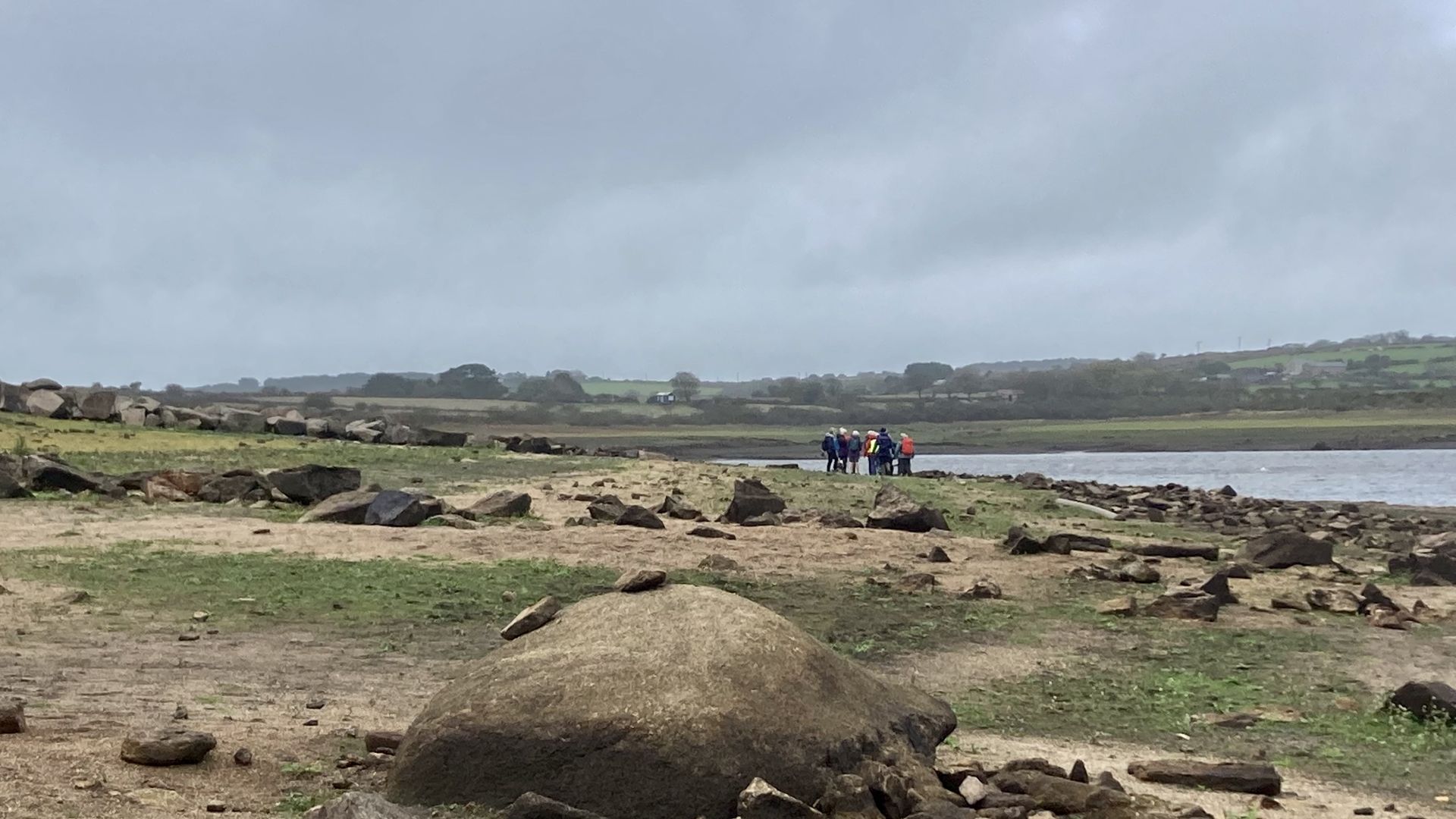 Rambling around the partially empty reservoir October 2022