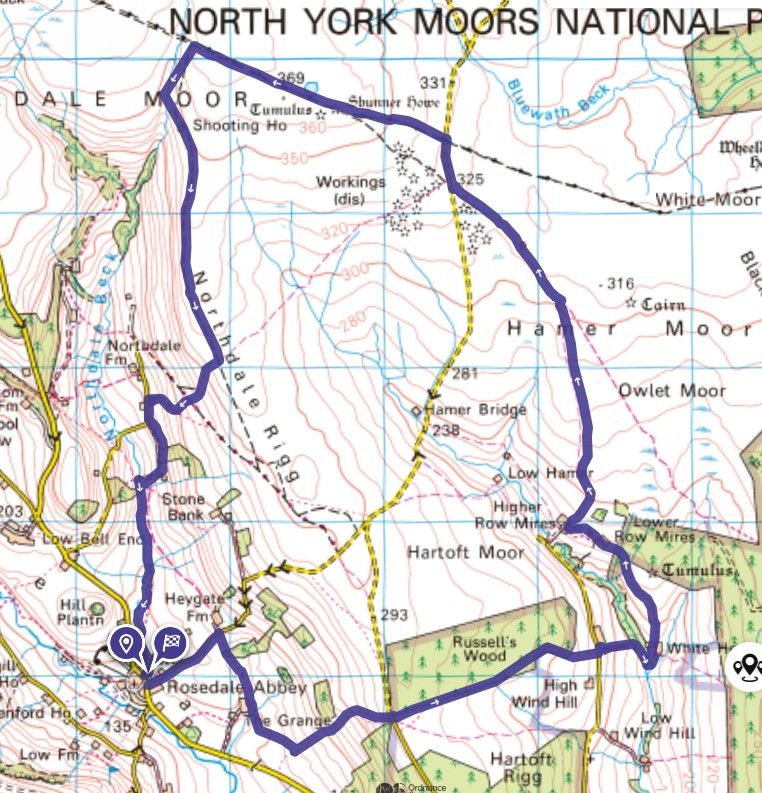 Hartoft Rigg York Ramblers - Rosedale Abbey - Ramblers