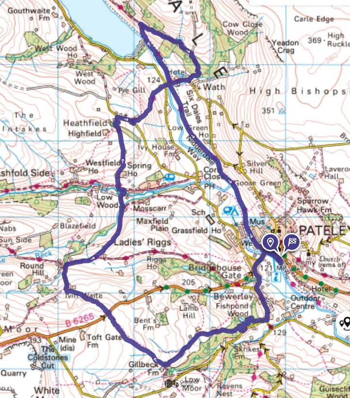 Pateley Bridge Postcode Map York Ramblers -Pateley Bridge - Ramblers