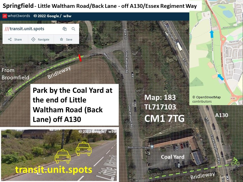 Parking image: ©️ Google, w3w & OpenStreetMap contributors