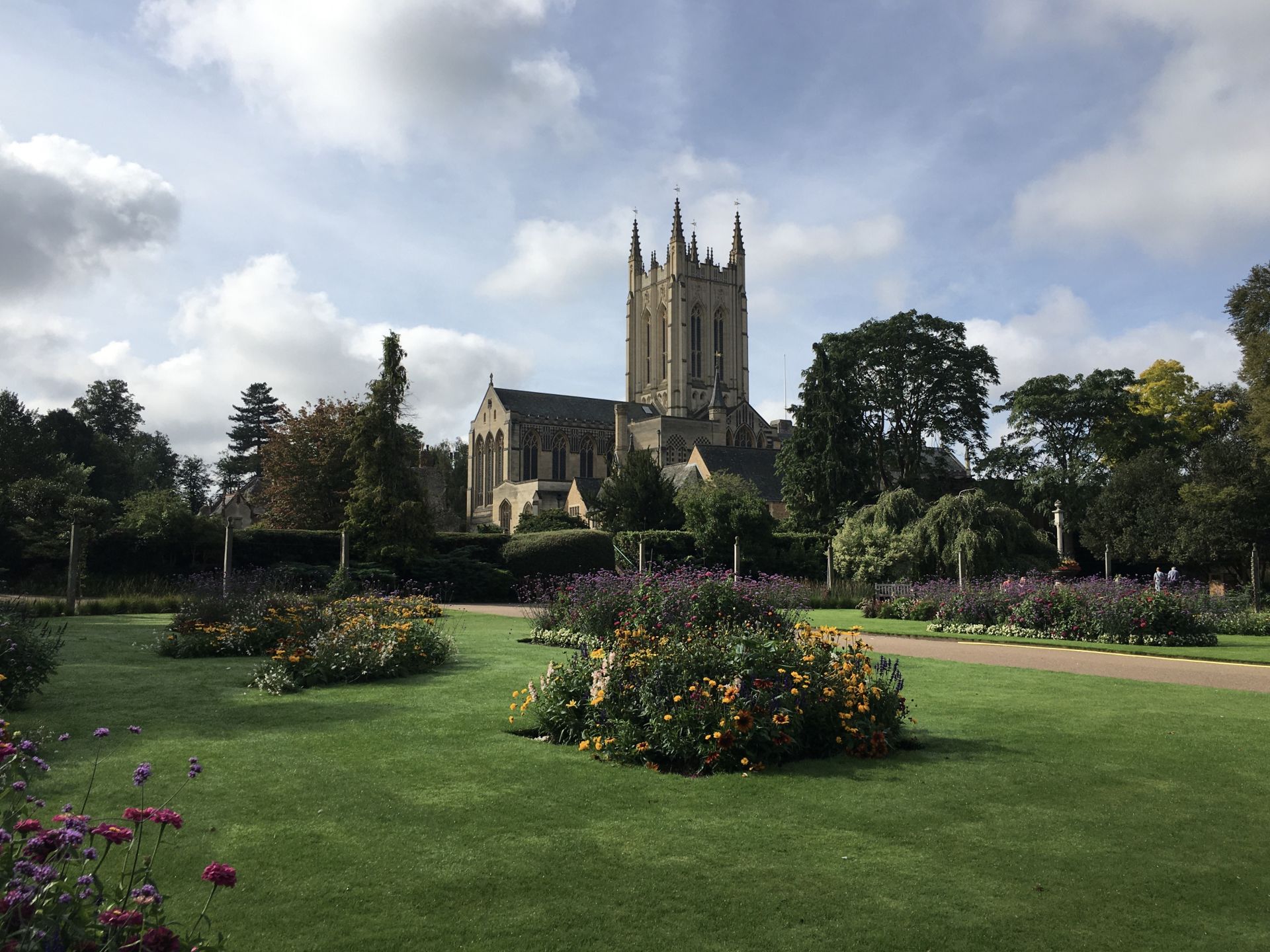 Bury Cathedral and gardens