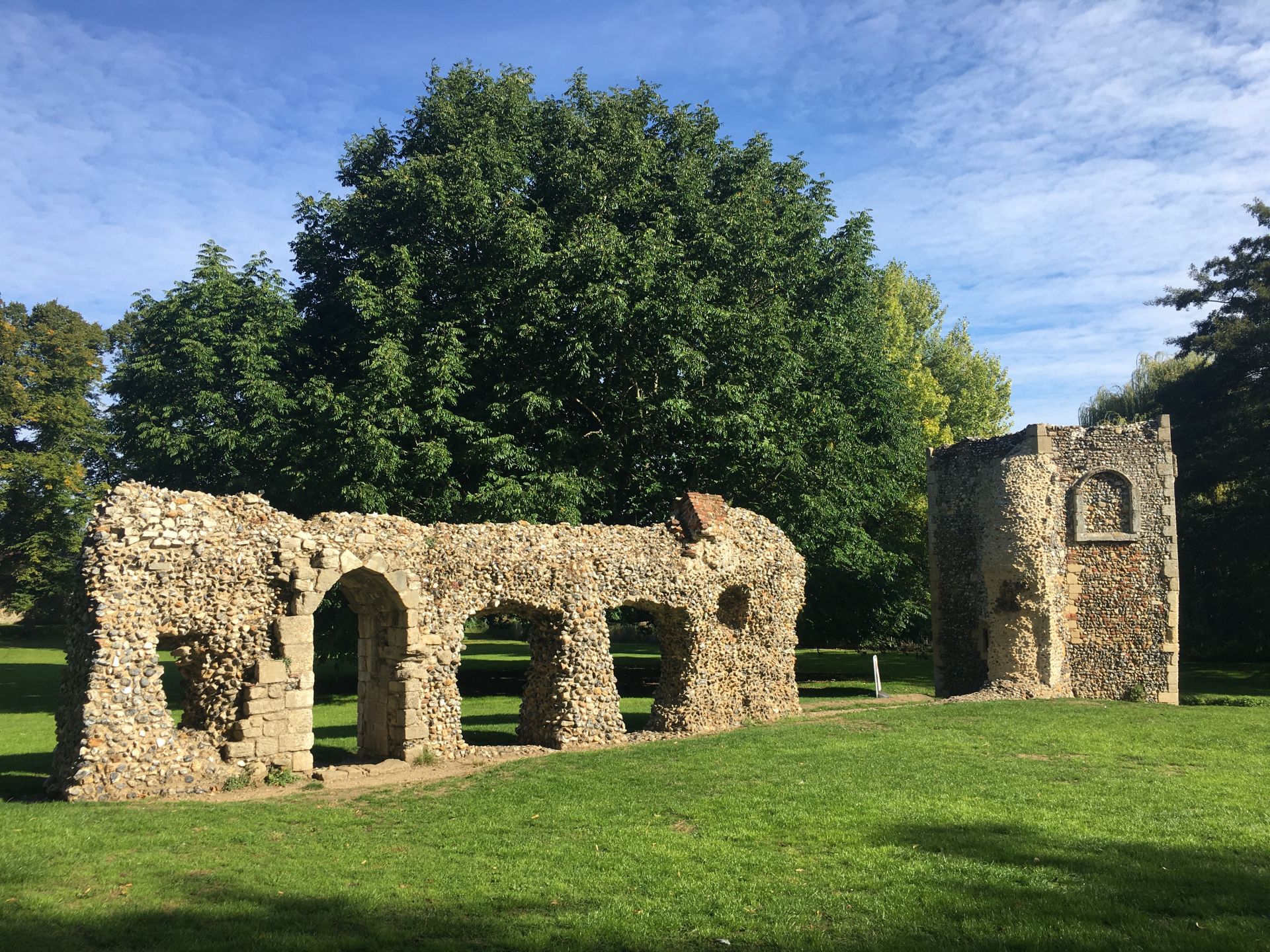 The remains of an old building in ruins