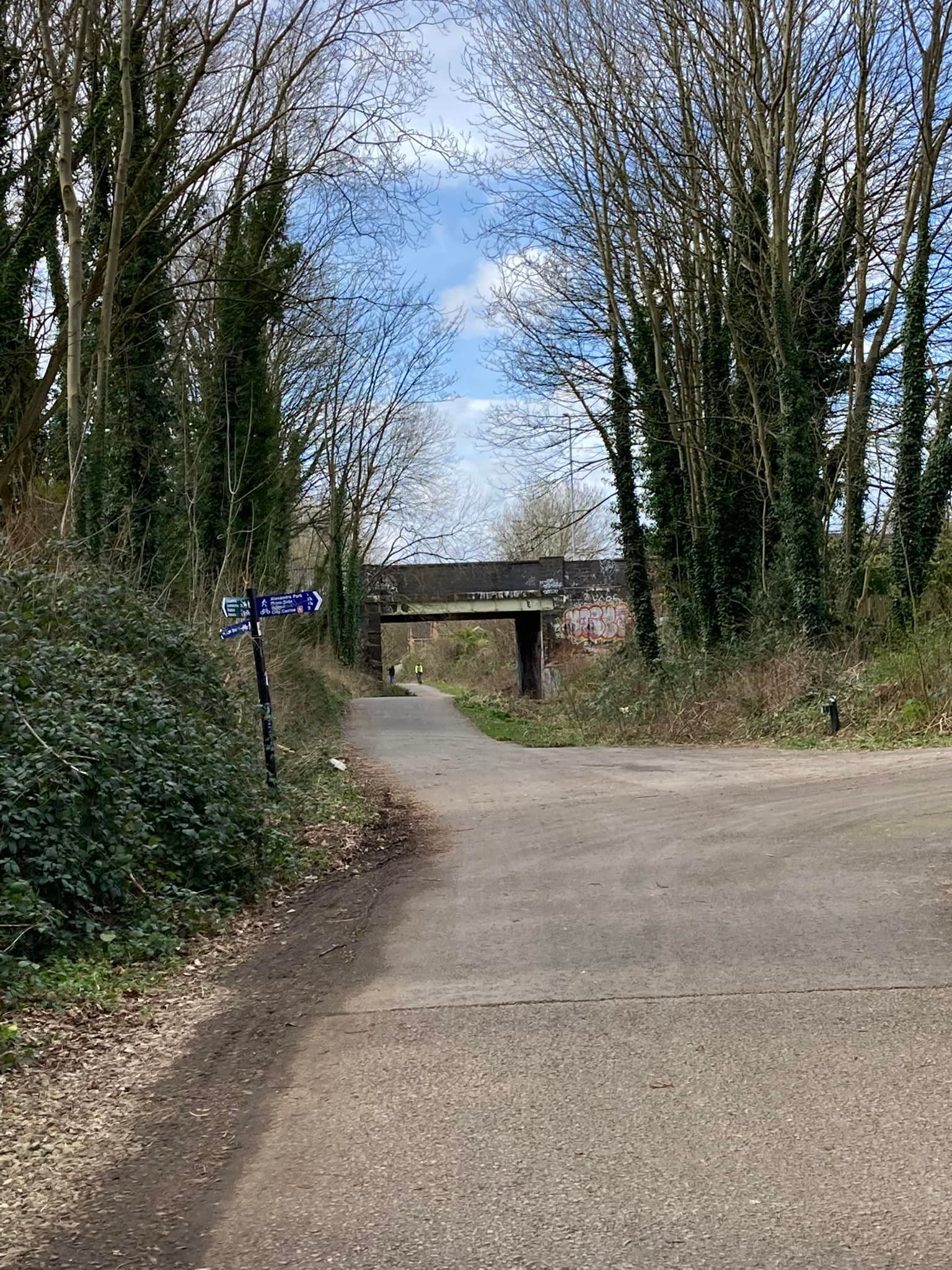 Fallowfield Loop, a former railway line now a waking and cycling route