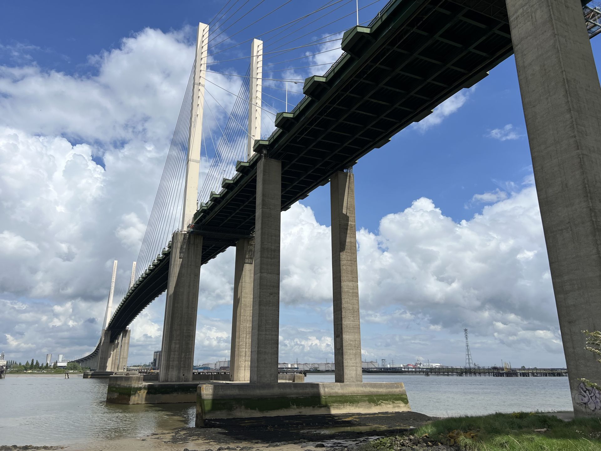 The Queen Elizabeth Bridge from below