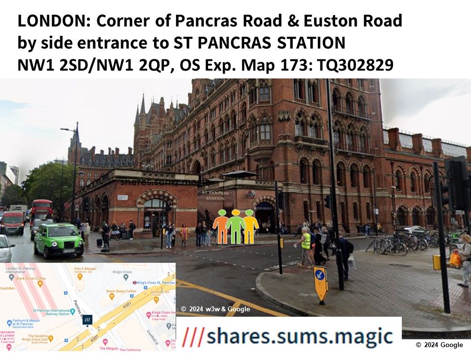 Meeting Point Image; ©️ 2024 Google & w3w