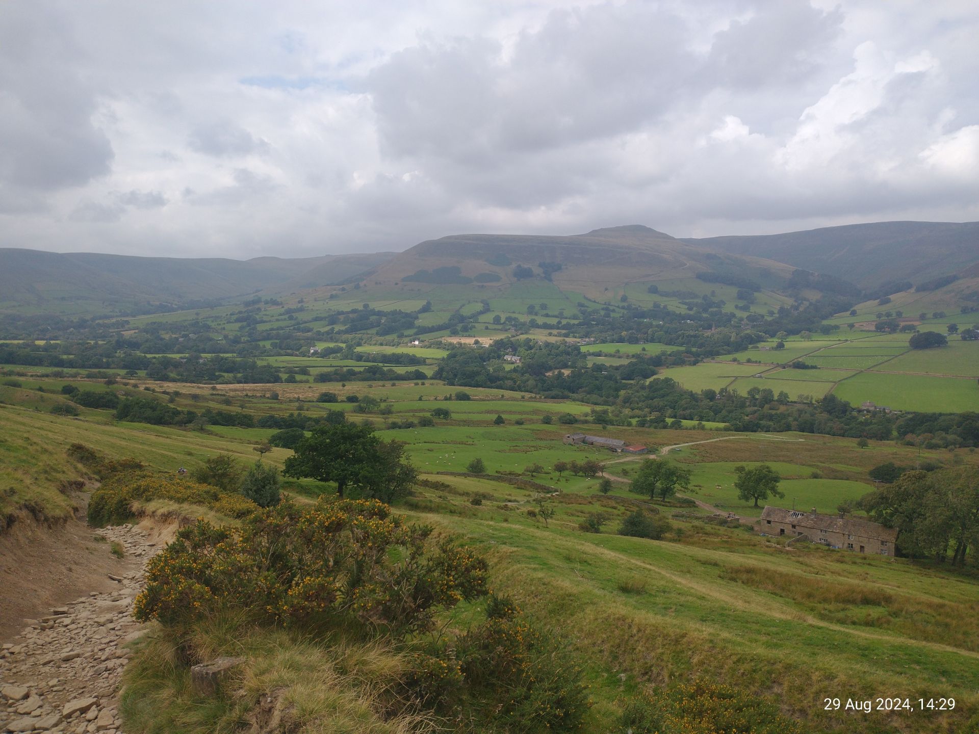 View to Castleton from Hollins Cross 