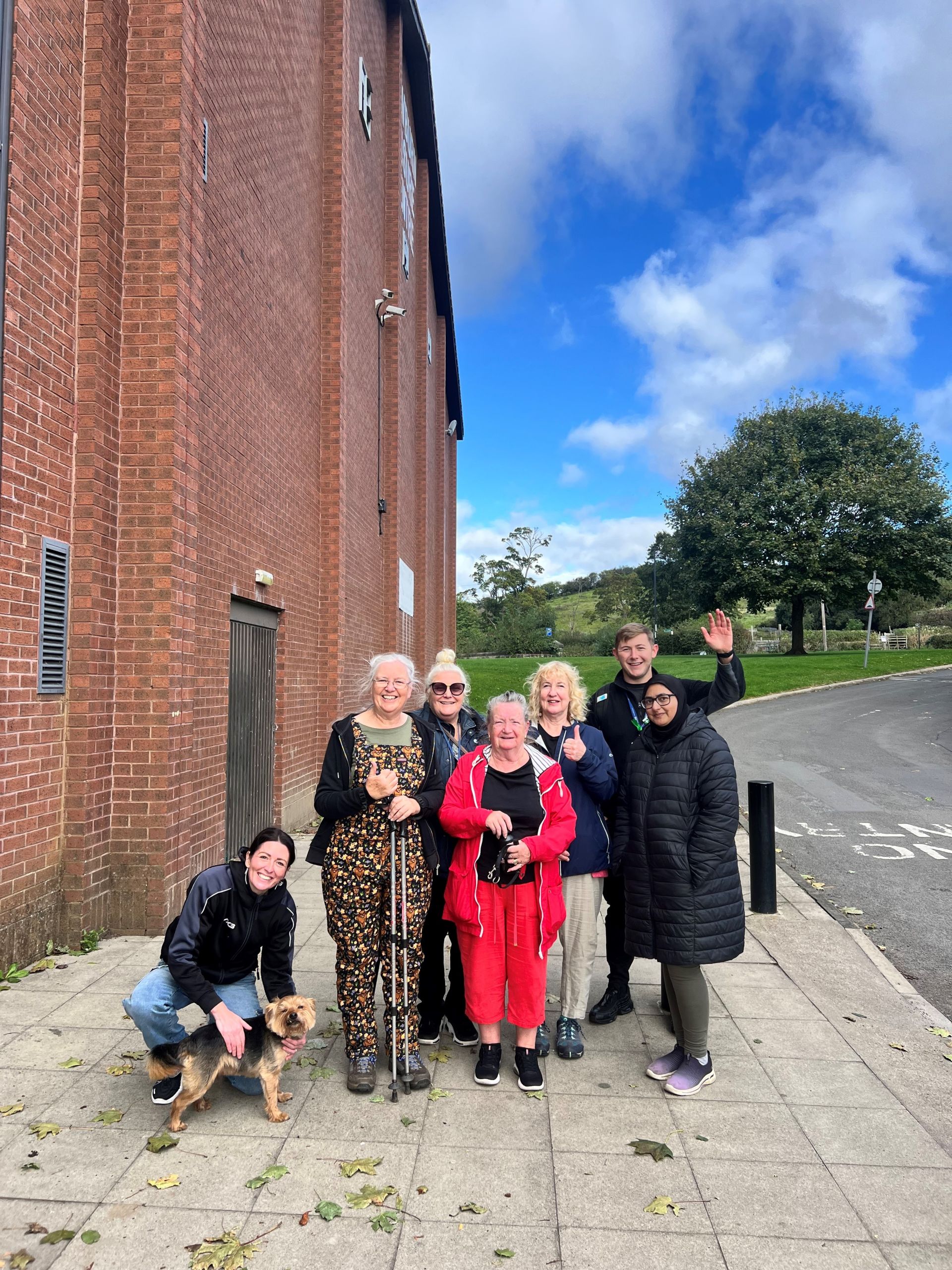health walkers after a nice easy paced walk along newburn riverside