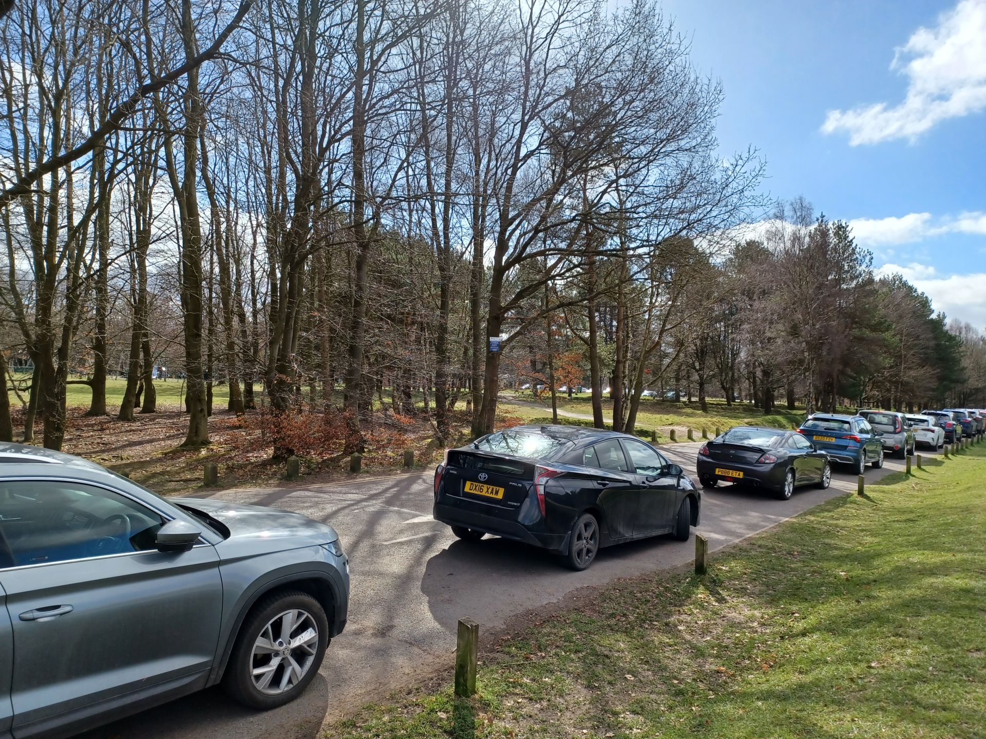 Cannock Chase Marquis Drive parking.