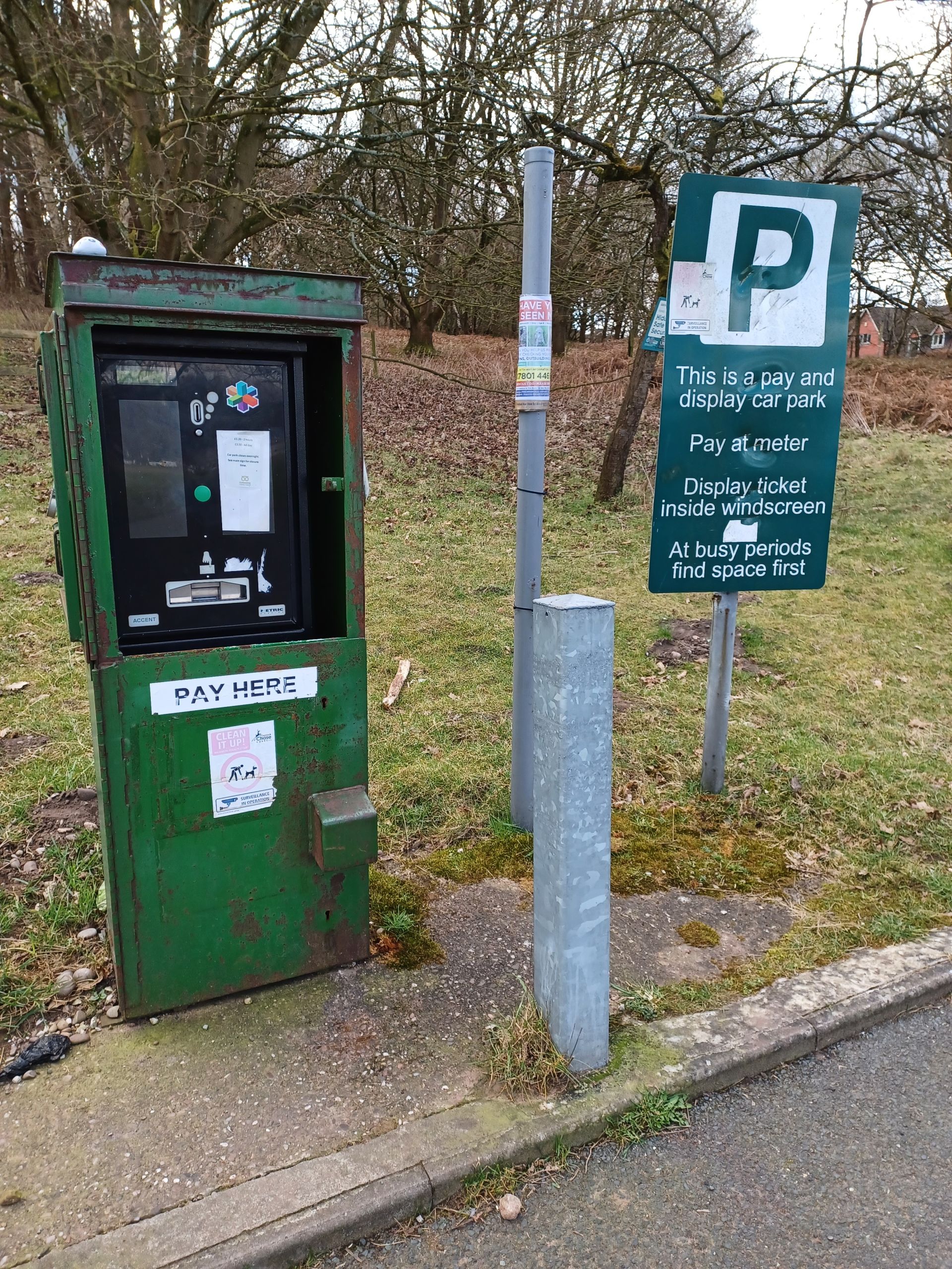 Milford Common car park.