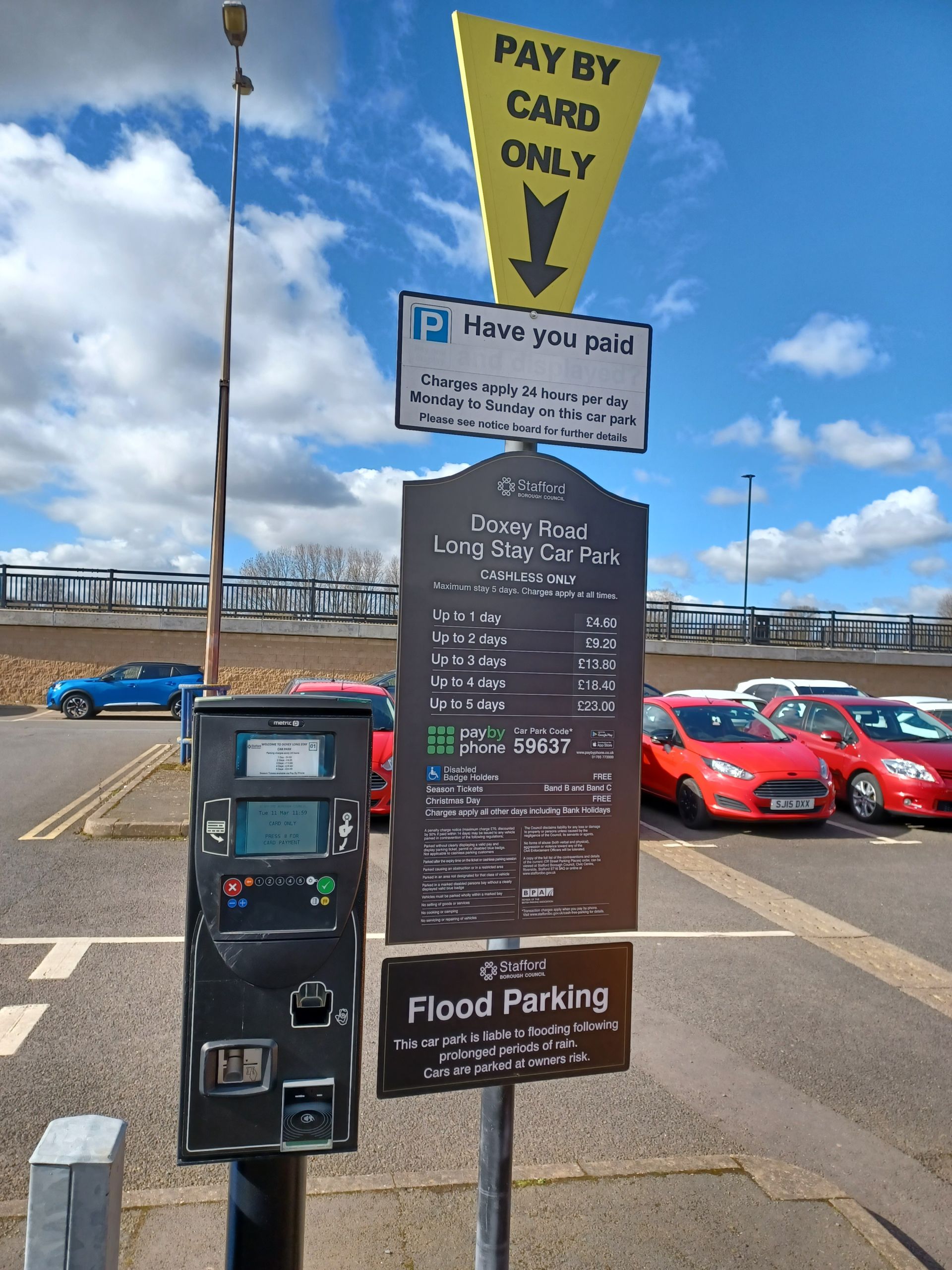 Doxey Road Long Stay car park, Stafford.
