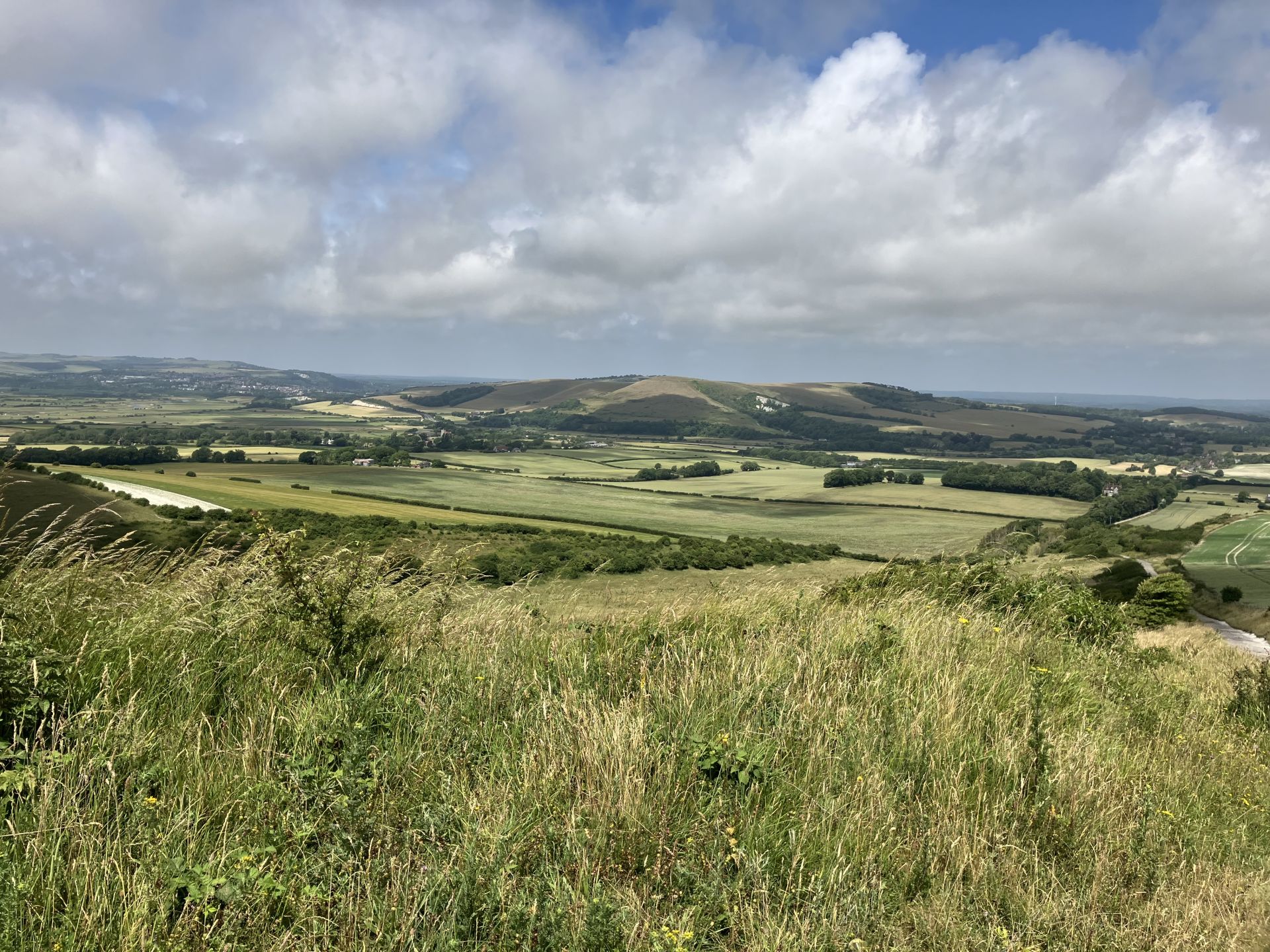 View across the valley