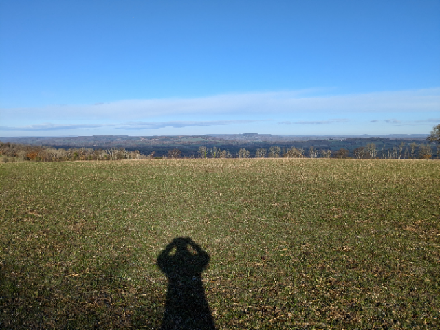 Looking out over Littleton Down
