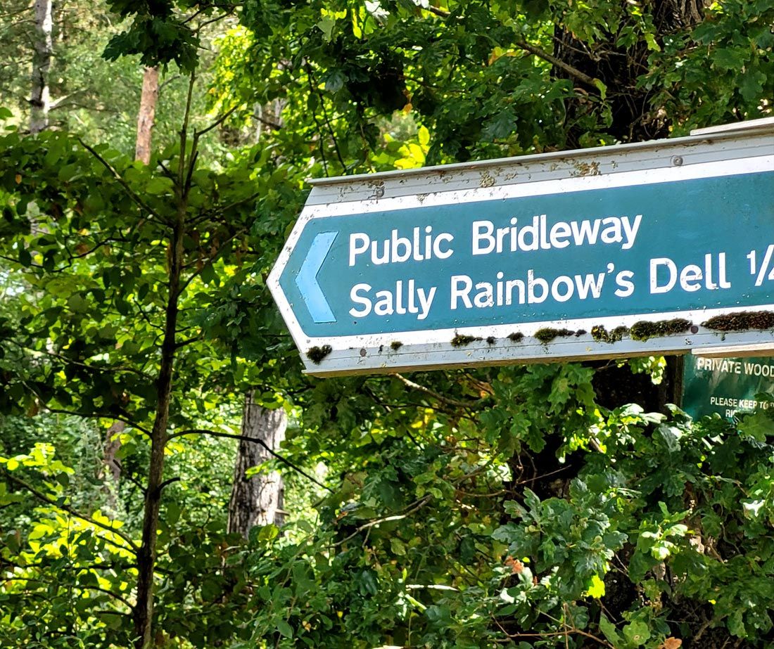 footpath sign
