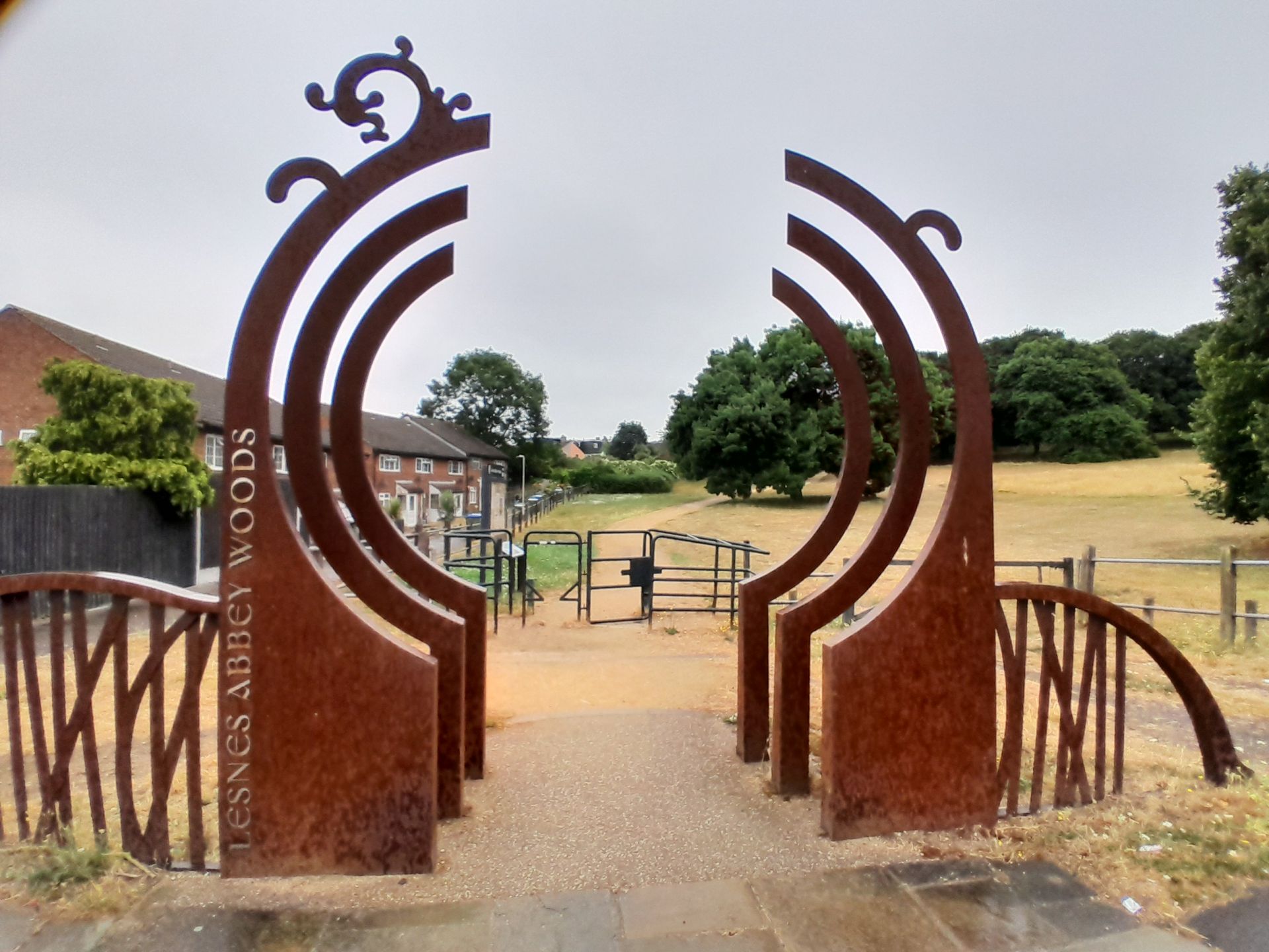 An entrance to Lesnes Abbey Woods