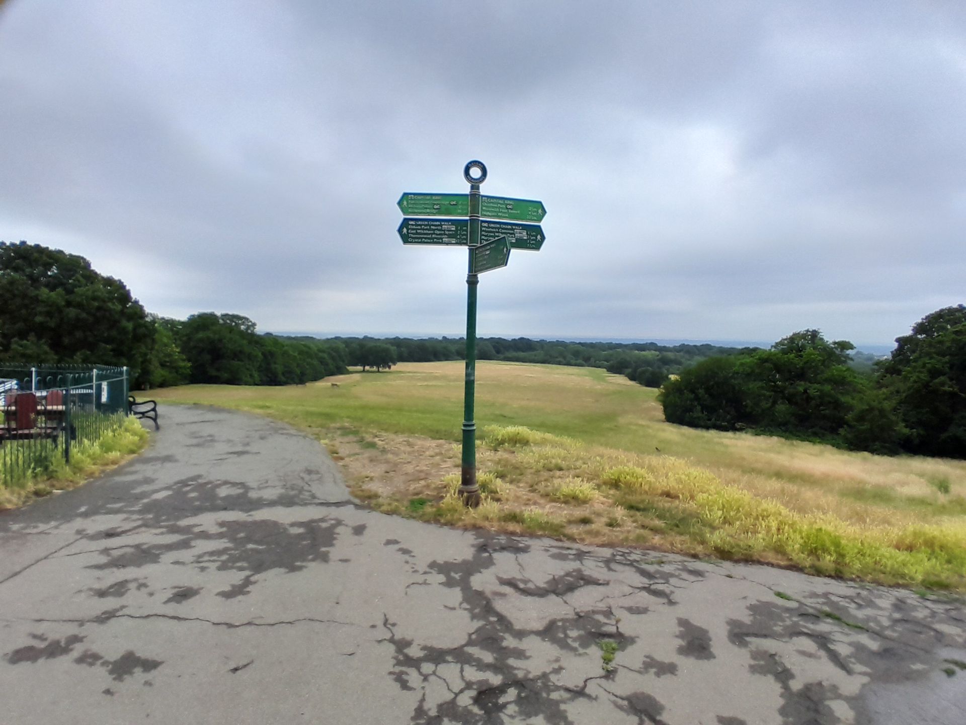 View south over the hill from Shooter  Hill