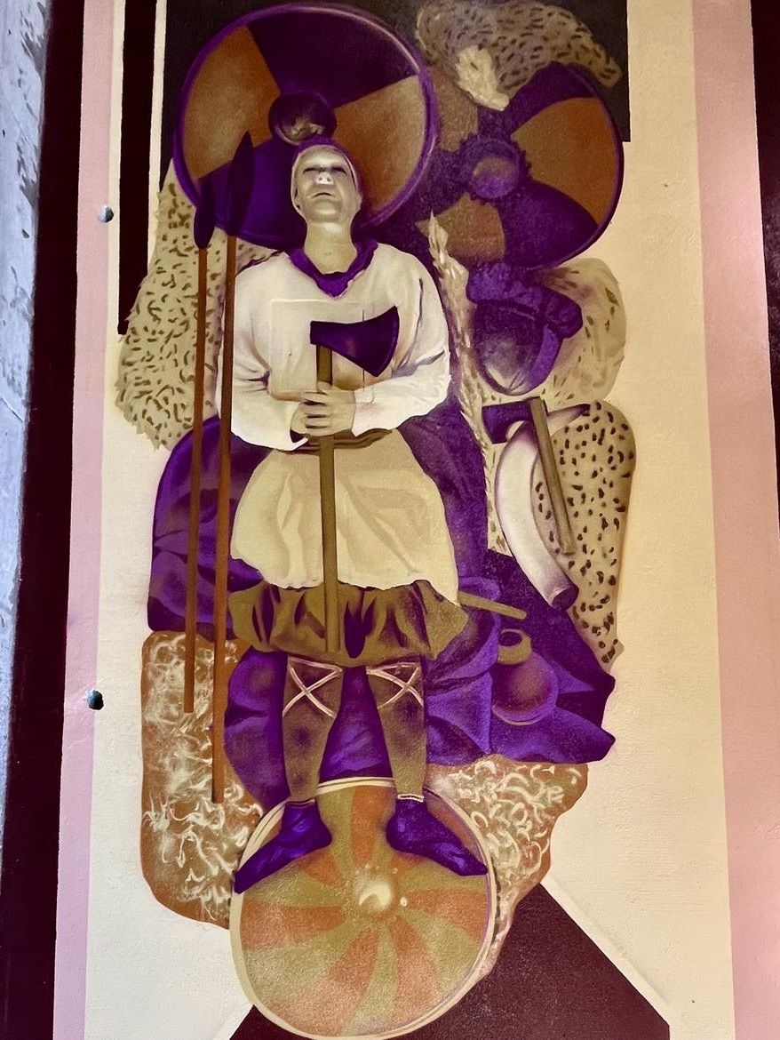 A mural in an underpass