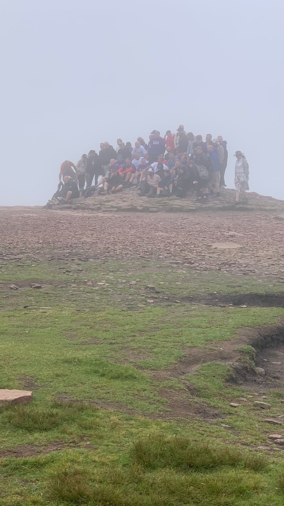 Mountain top in mist