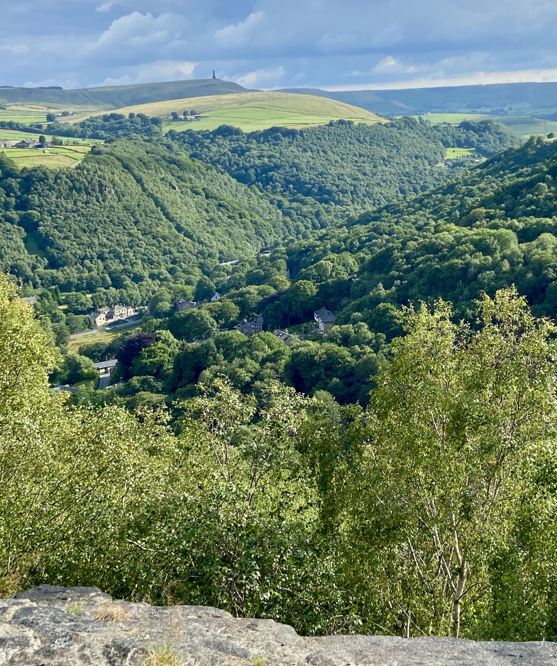 View above Hebden bridge