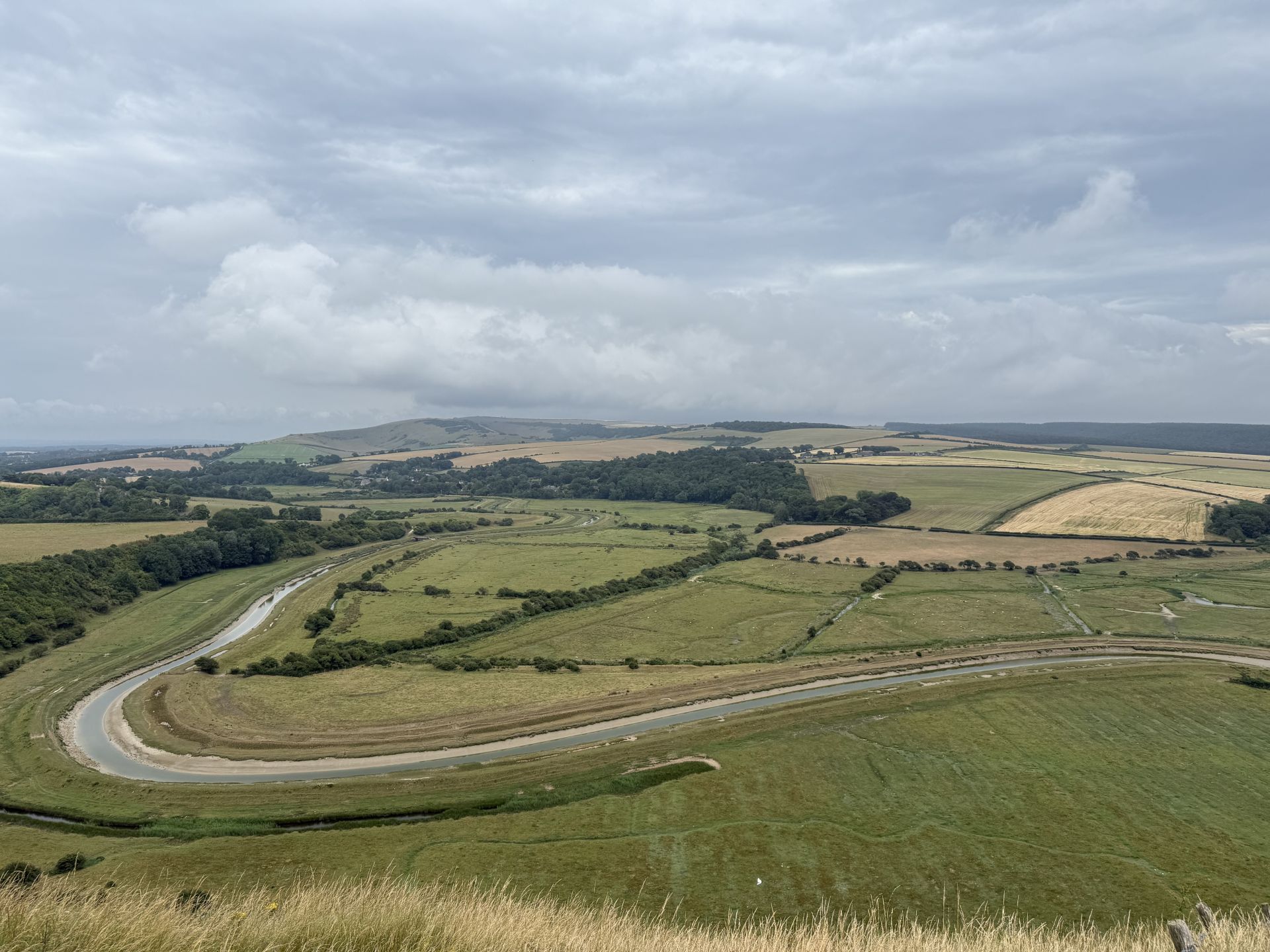 Cuckmere River and the South Downs