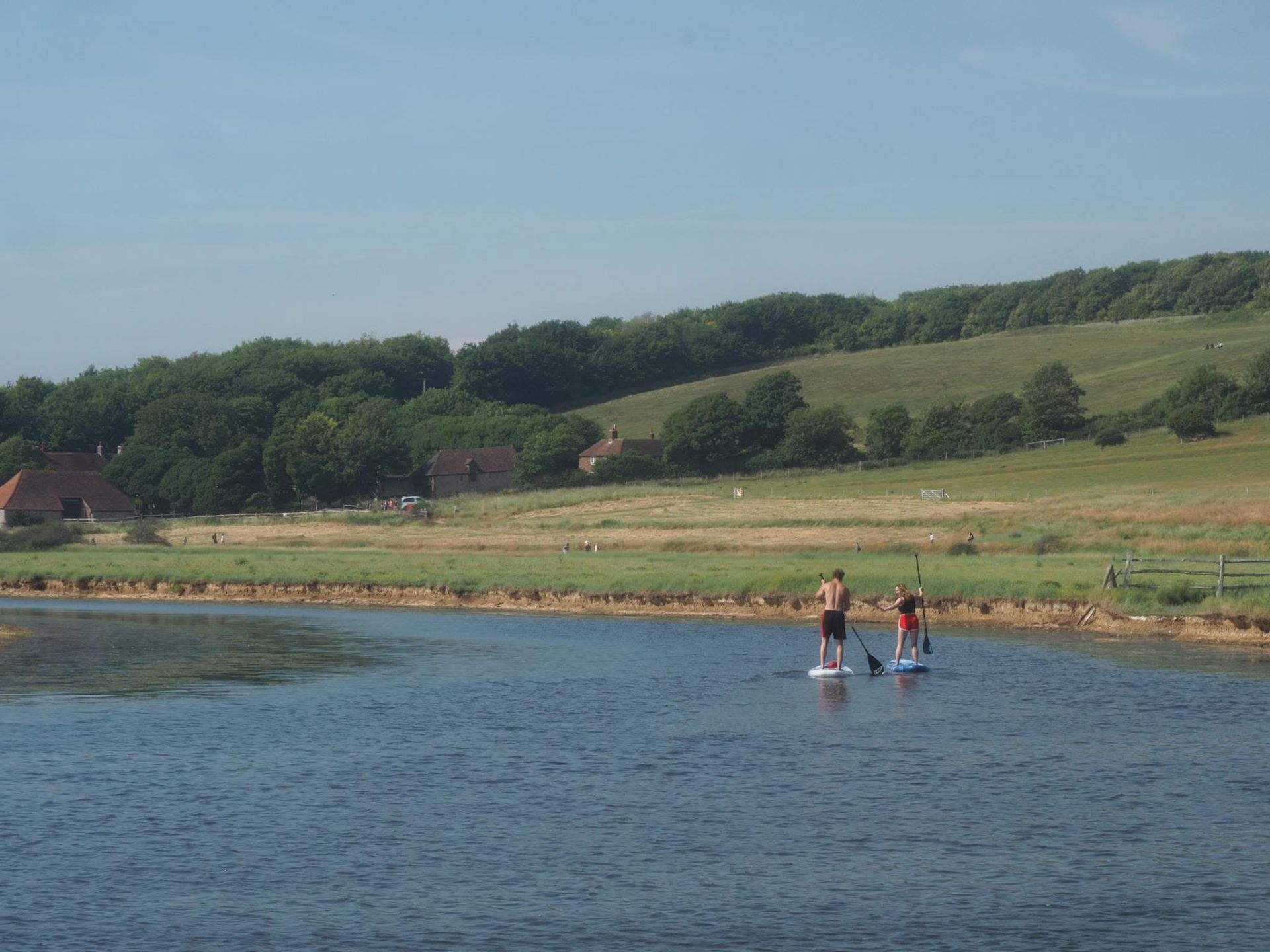 Paddle boarders on the Cuckmere River