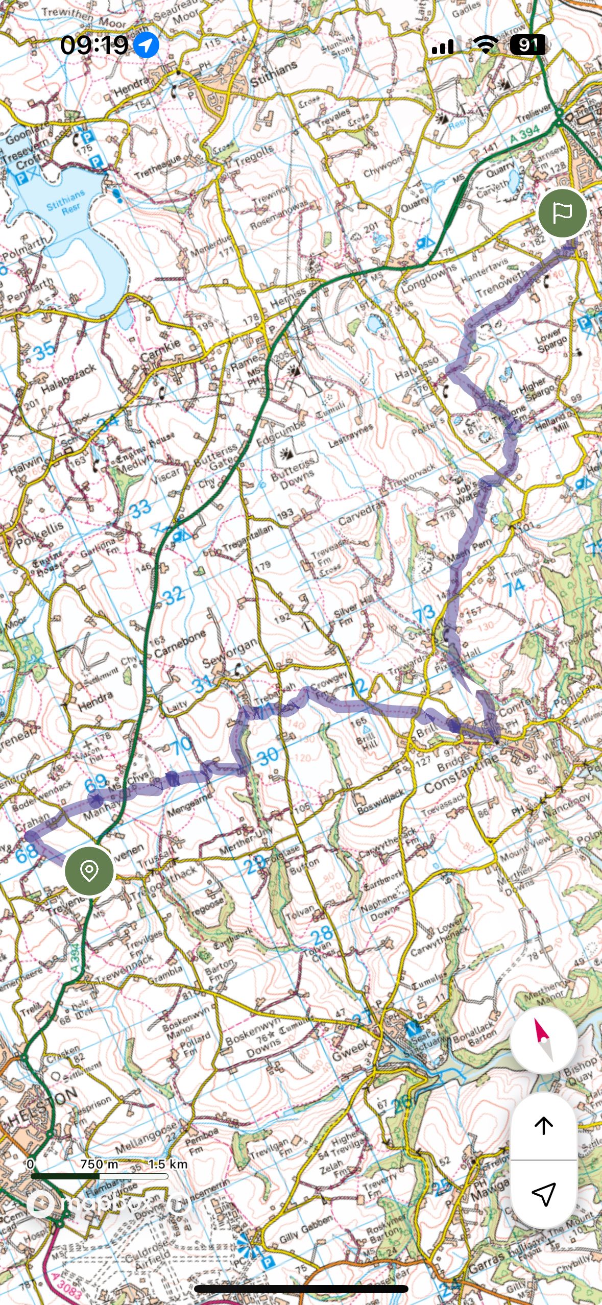 map of route