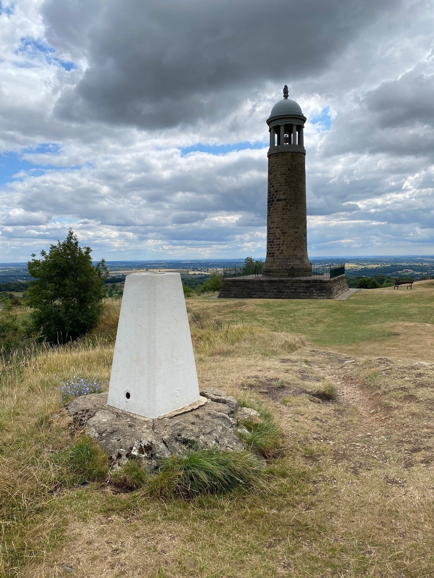 Trig point and Crich Stand