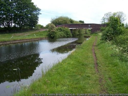Freeth's Bridge, Wyrley and Essington Canal, copyright Adrian Rothery, used under Creative Commons licence v2,0.