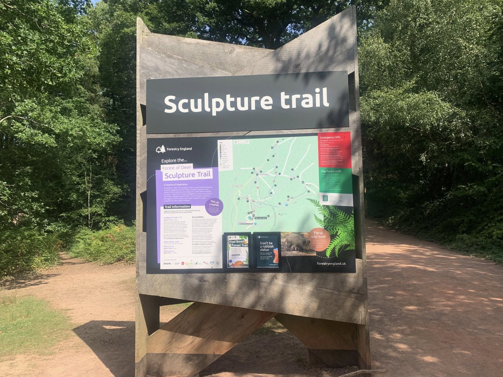 Map of the trail