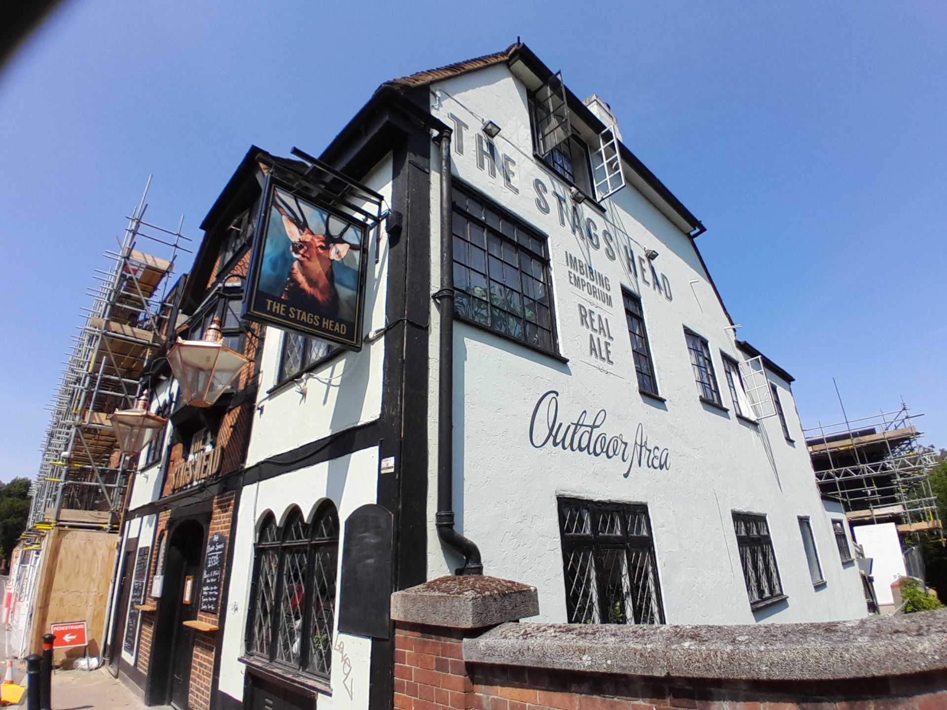 Old pub by the brook