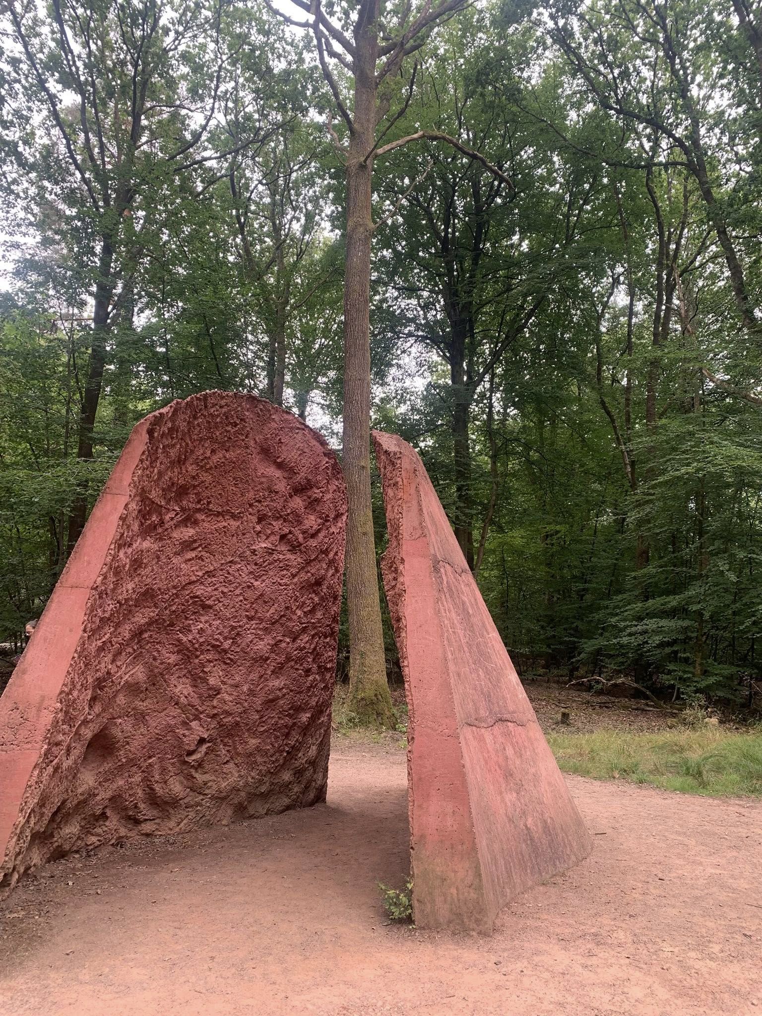 One of the sculptures 