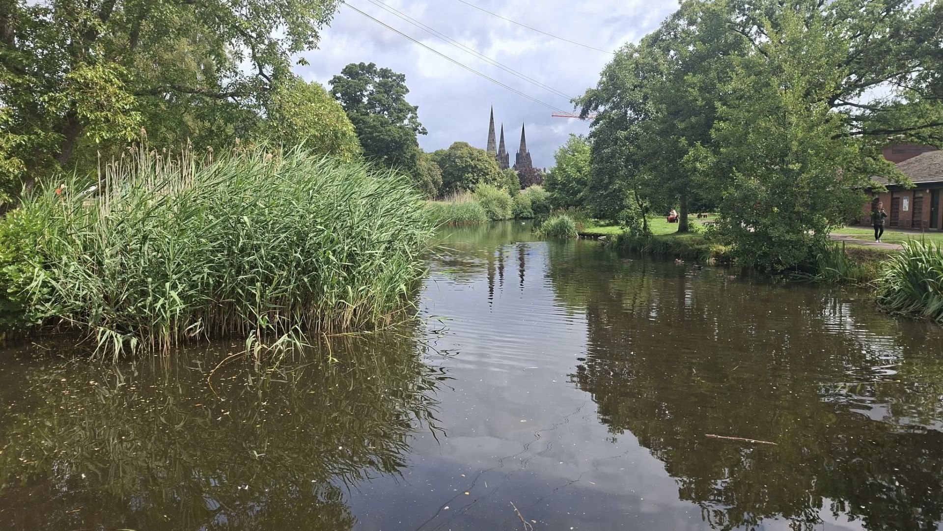Lichfield Cathedral from Beacon Park 