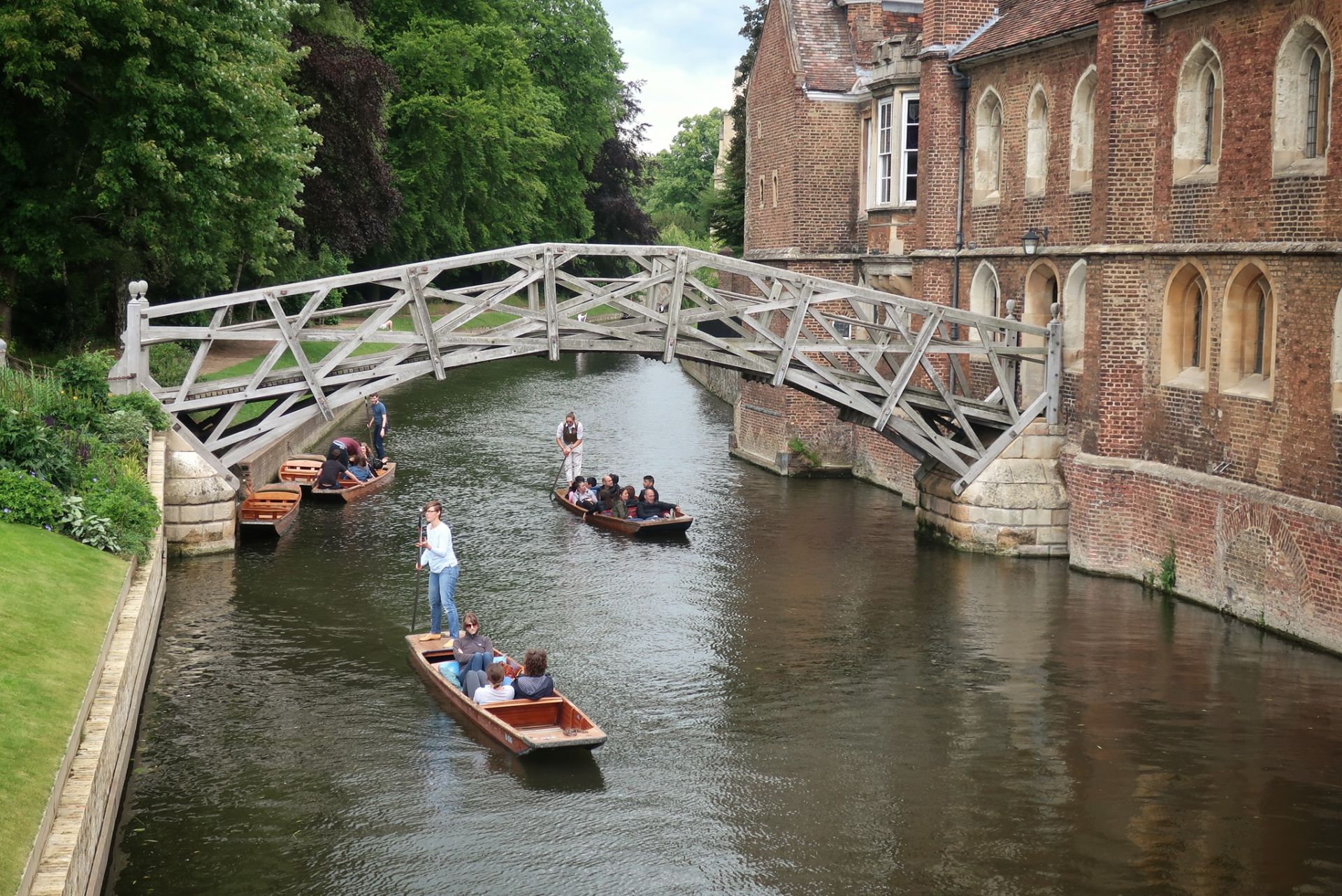 Punts on the River Cam