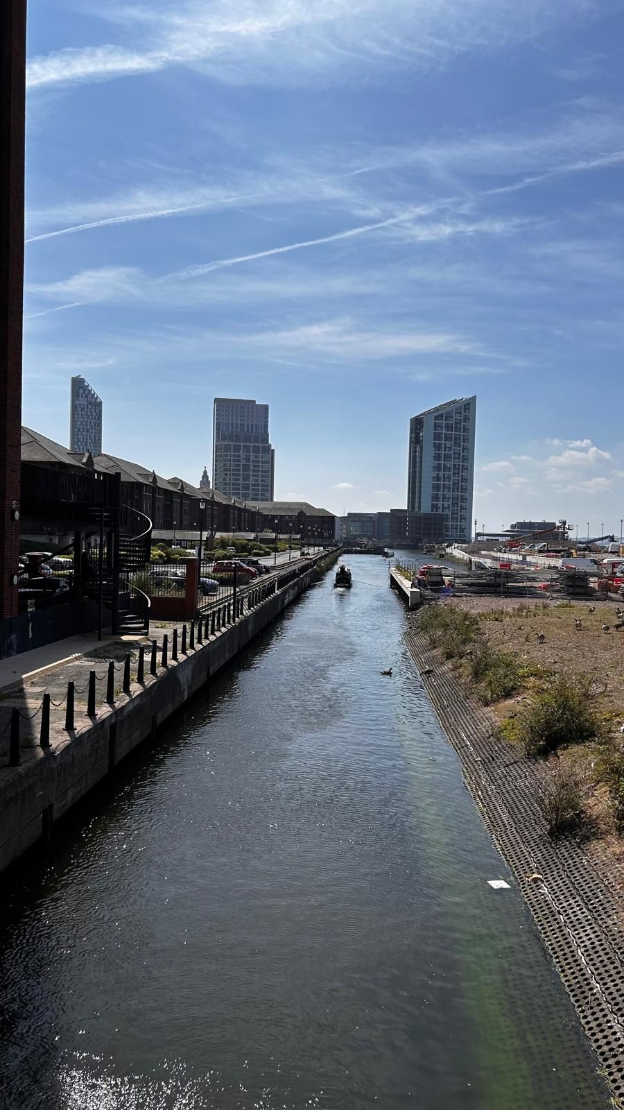 Canal in city.