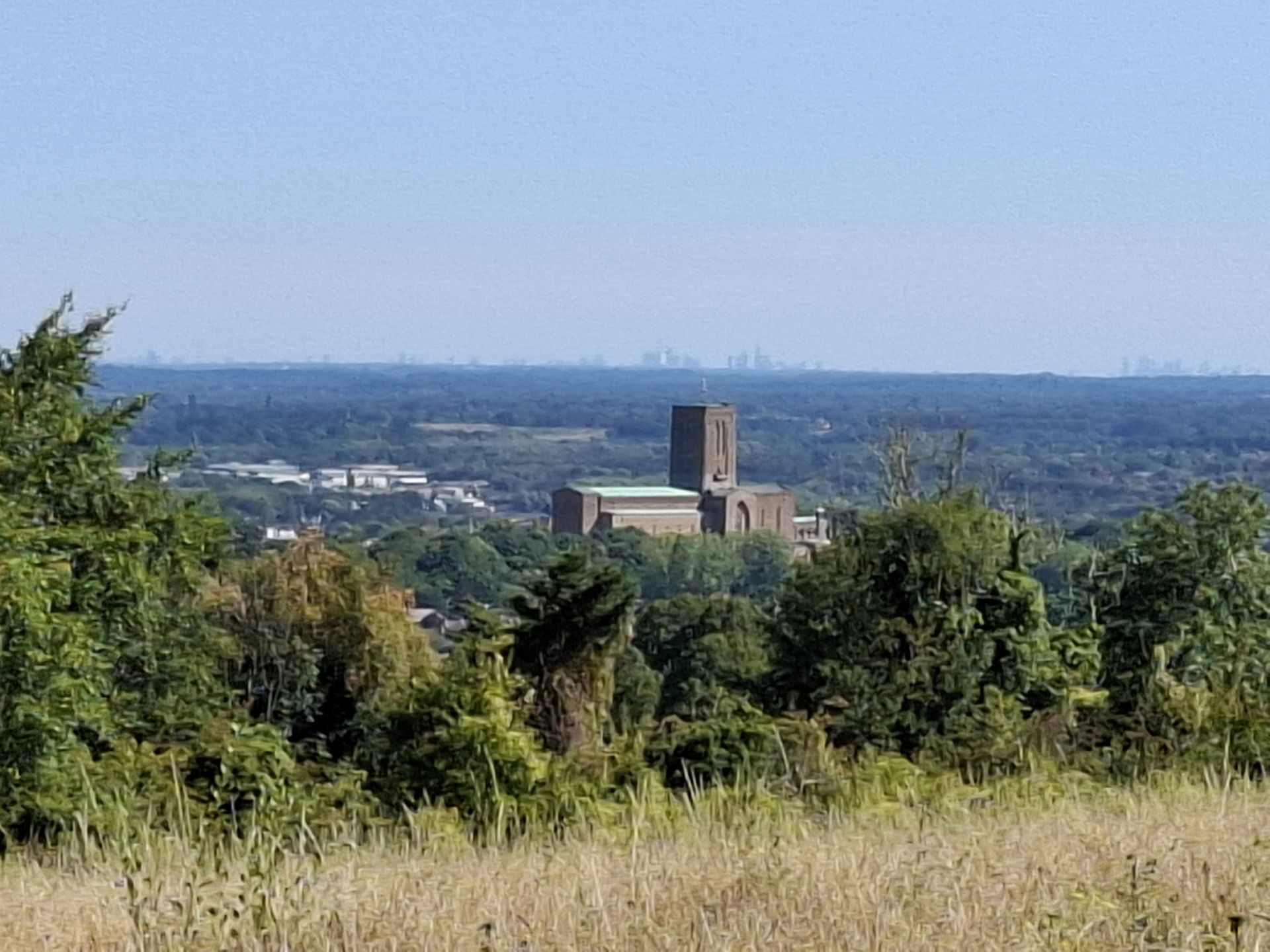 View over Guildford from Hog's Back