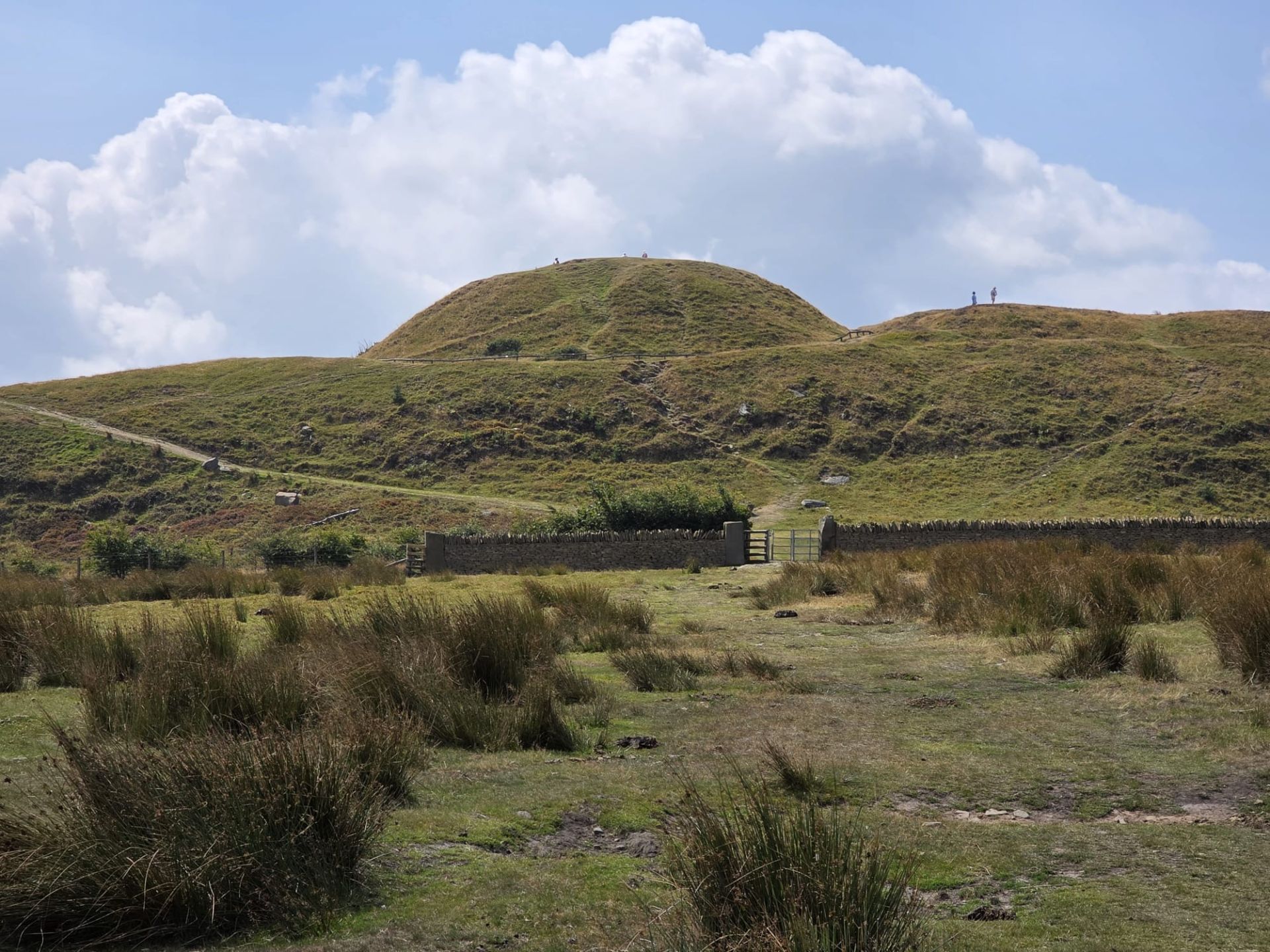 Motte and bailey on Twmbarlwm