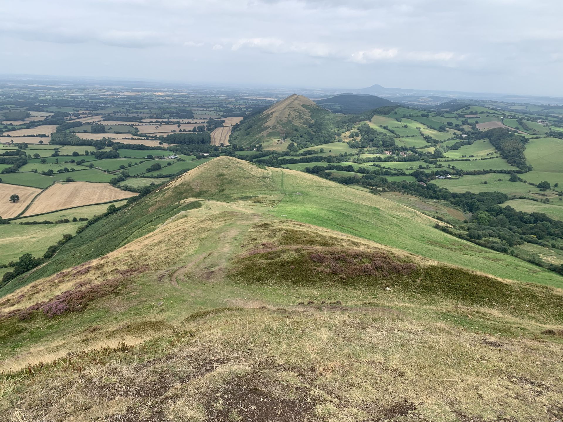 The view of the Lawley from  Caer Caradoc.
