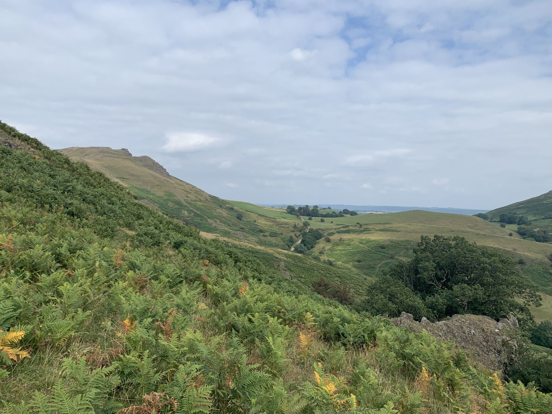The summit of Caer Caradoc in thedistance.