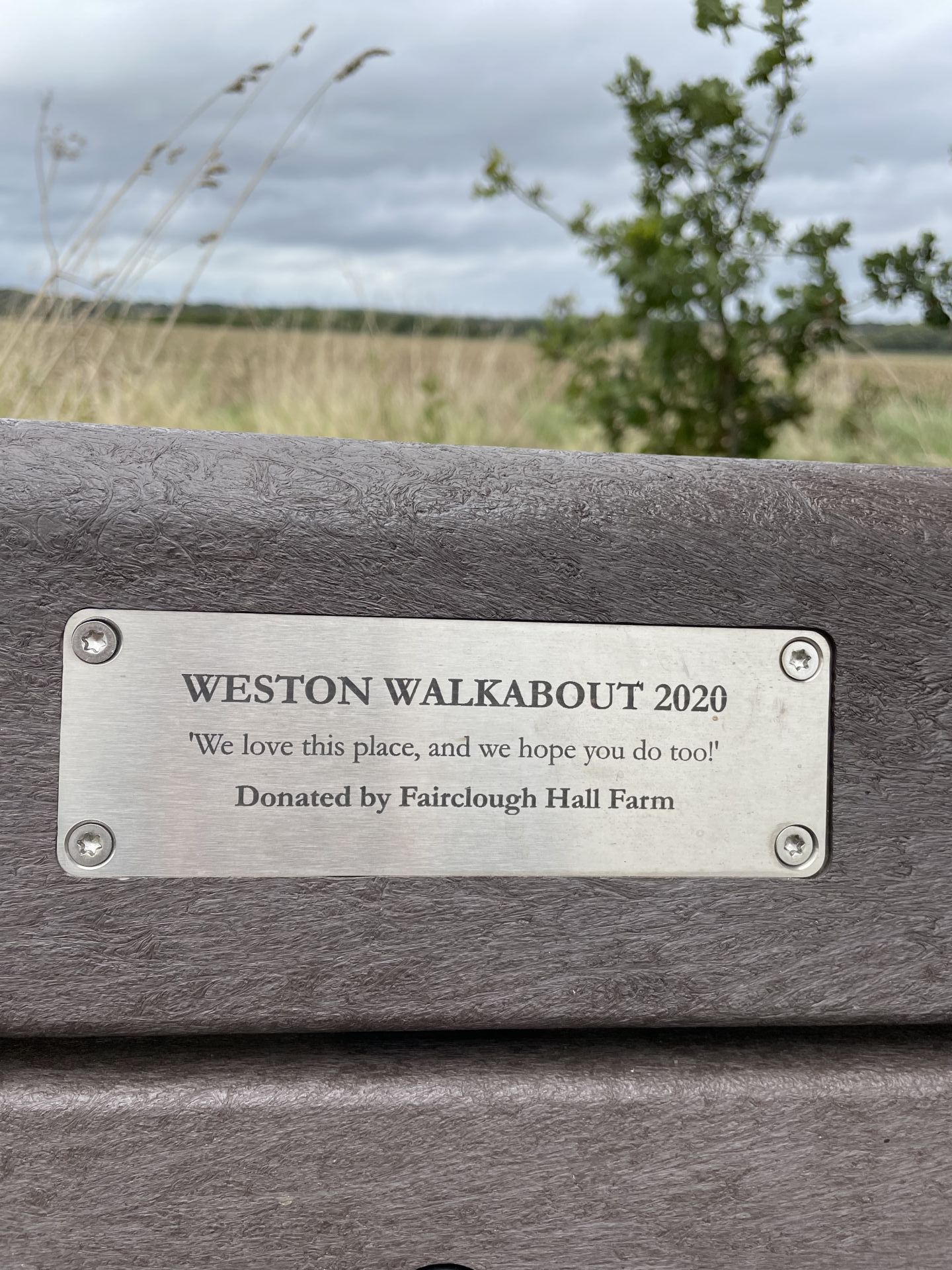 Weston Walkabout plaque