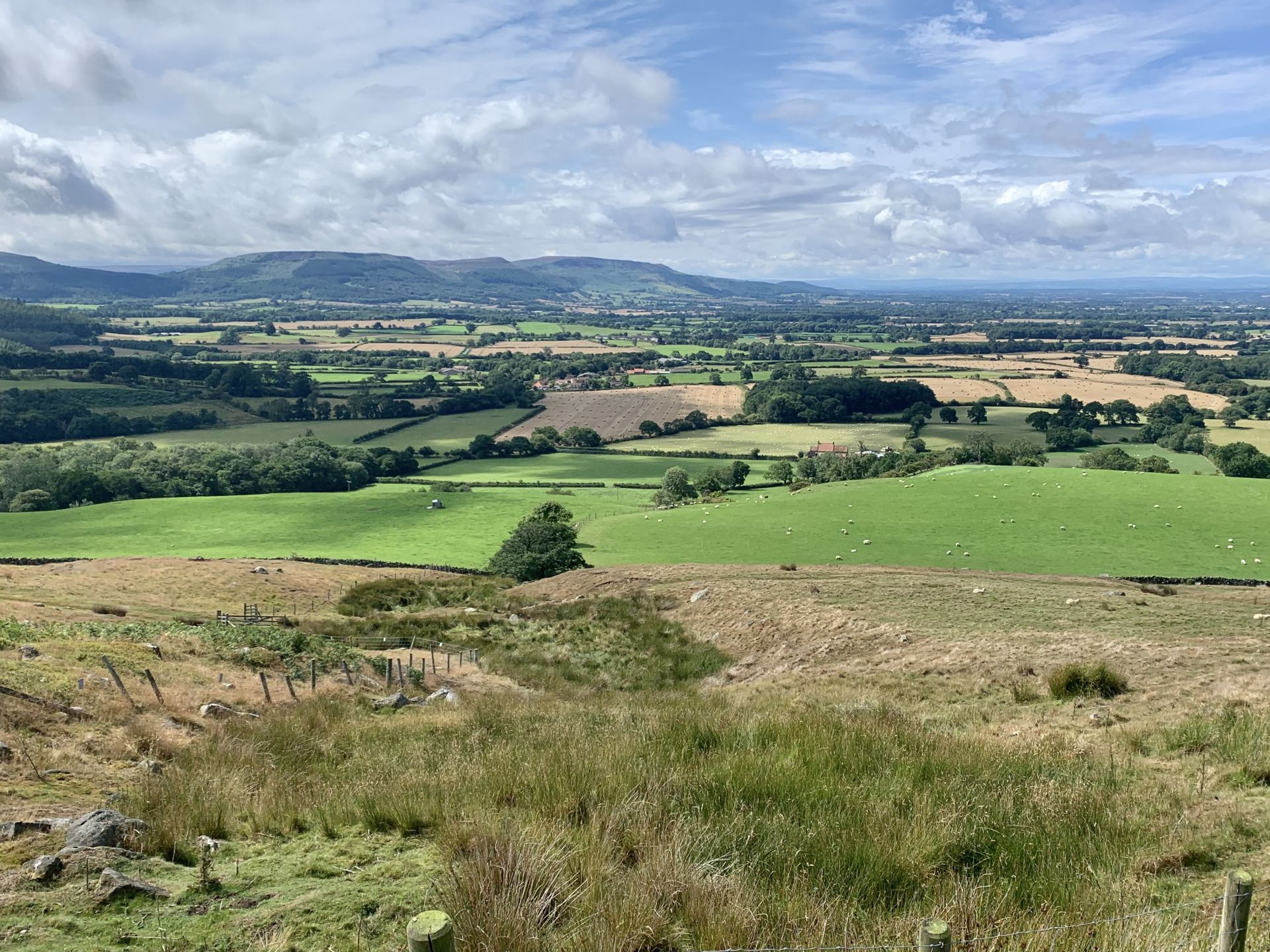 The view from the climb to the moors