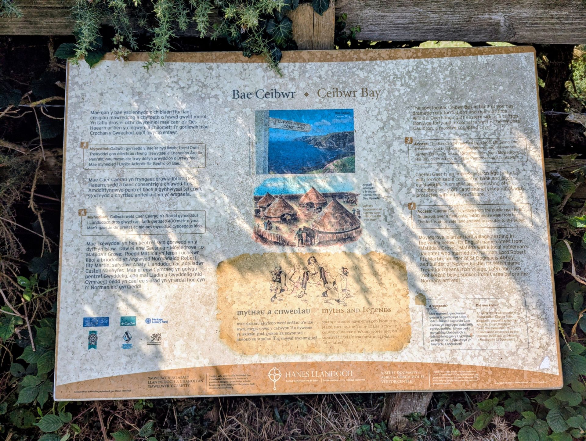 Ceibwr Bay board