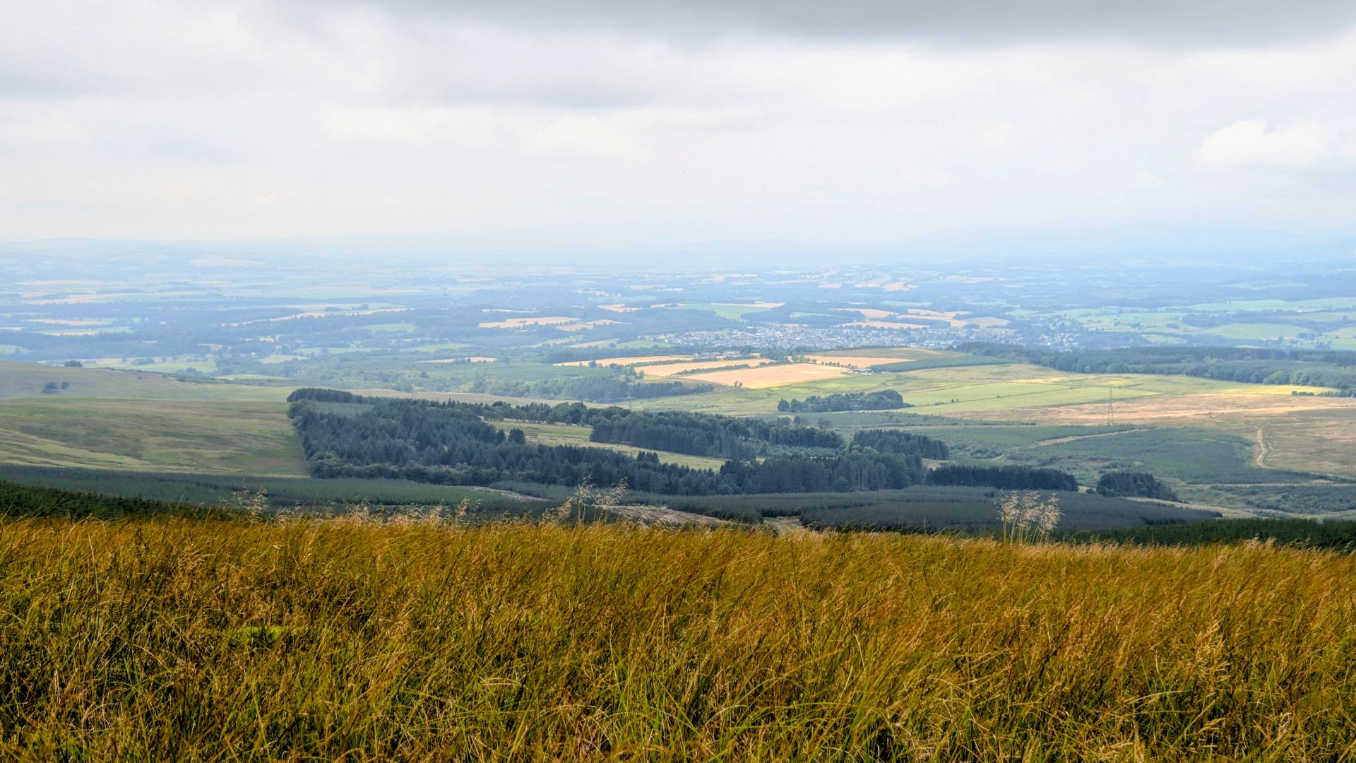 View over Dunblane from Big Hunt Hill