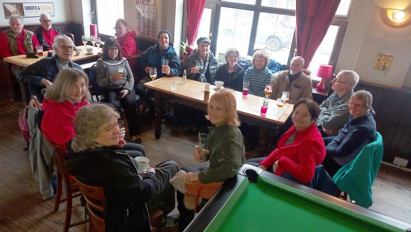 Enjoying a previous social at the Bay View Hotel