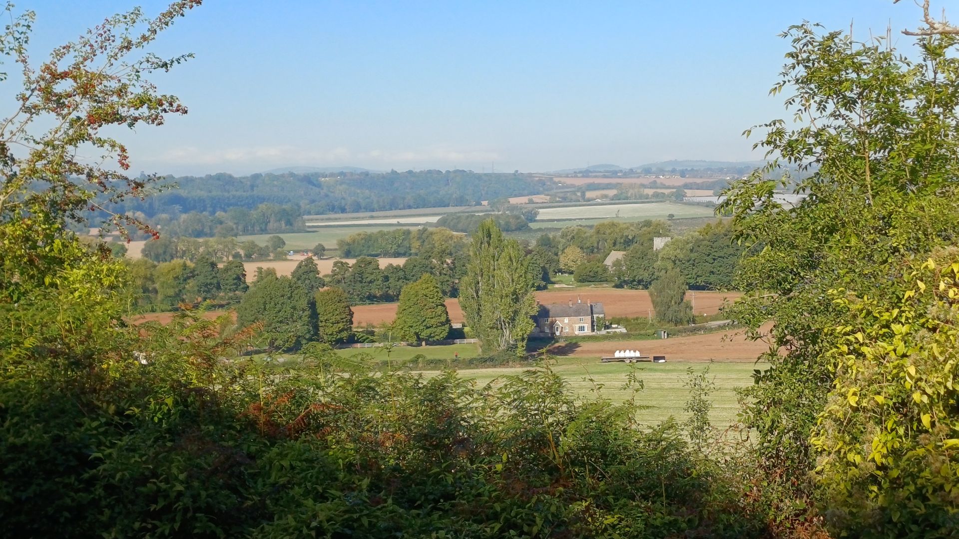 View of hills