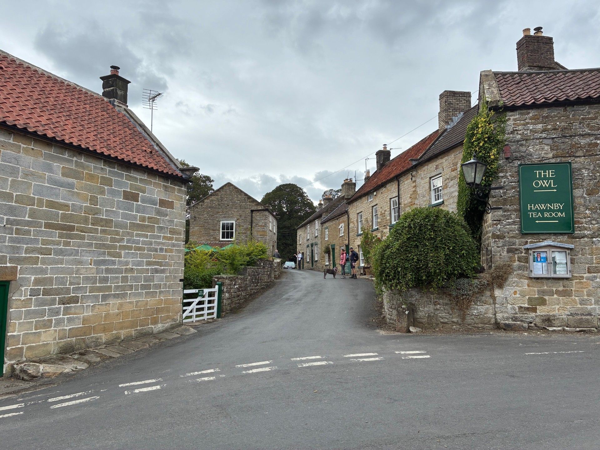 Hawnby Village showing road to the Church