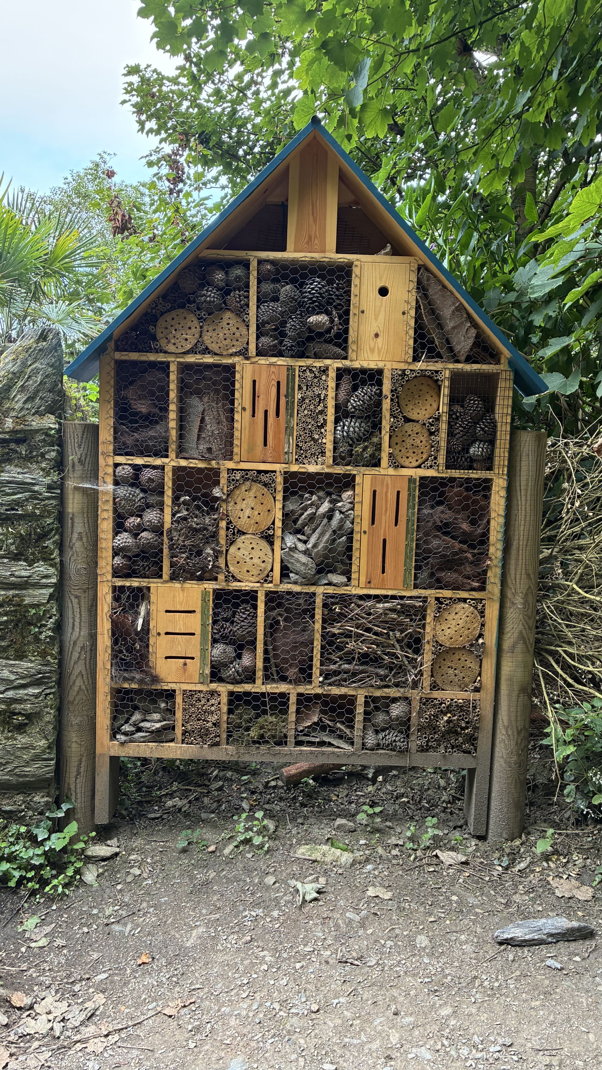 Bug hotel at Overbeck's instead of replacing the old gate