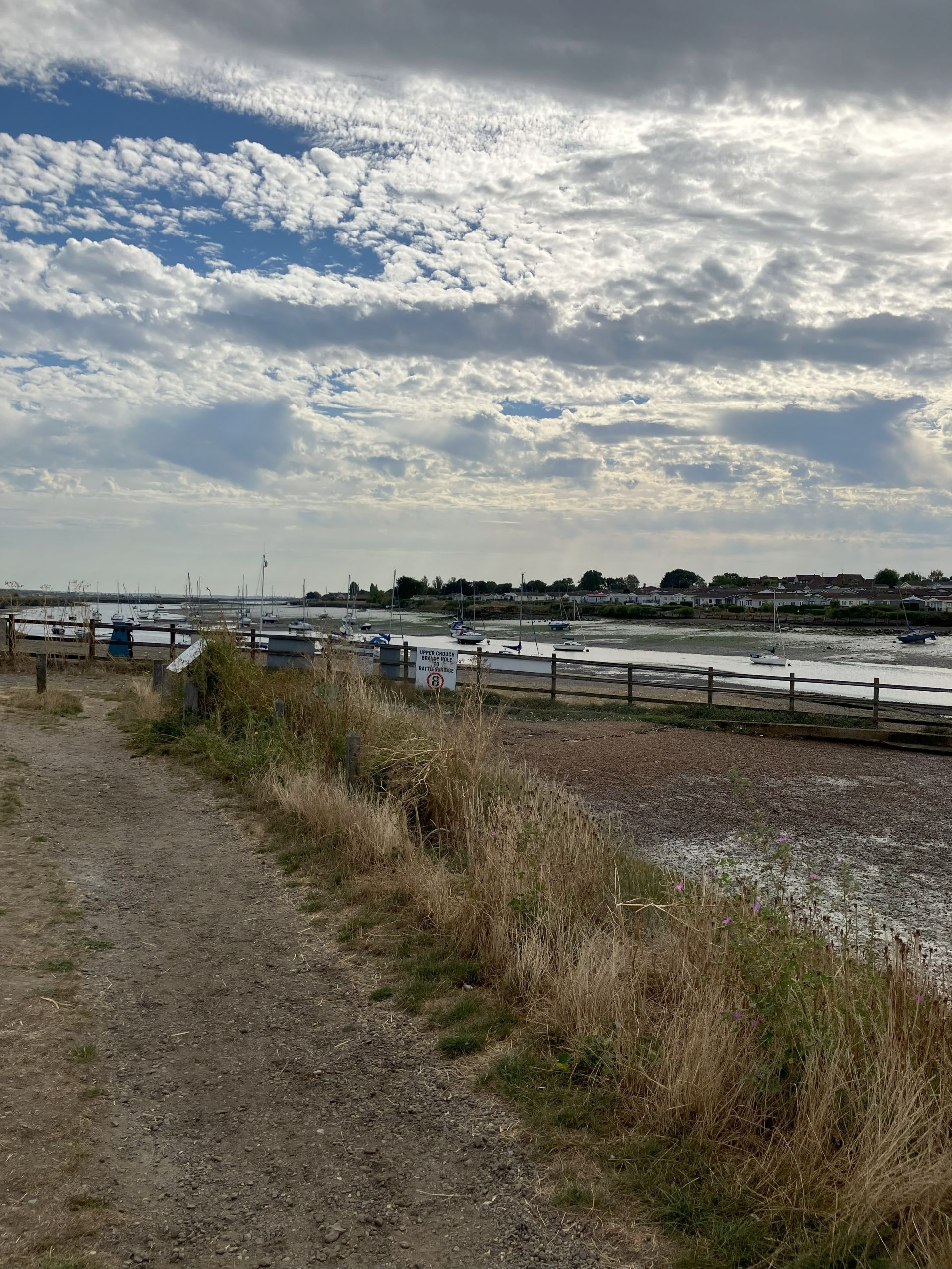 Along bank
